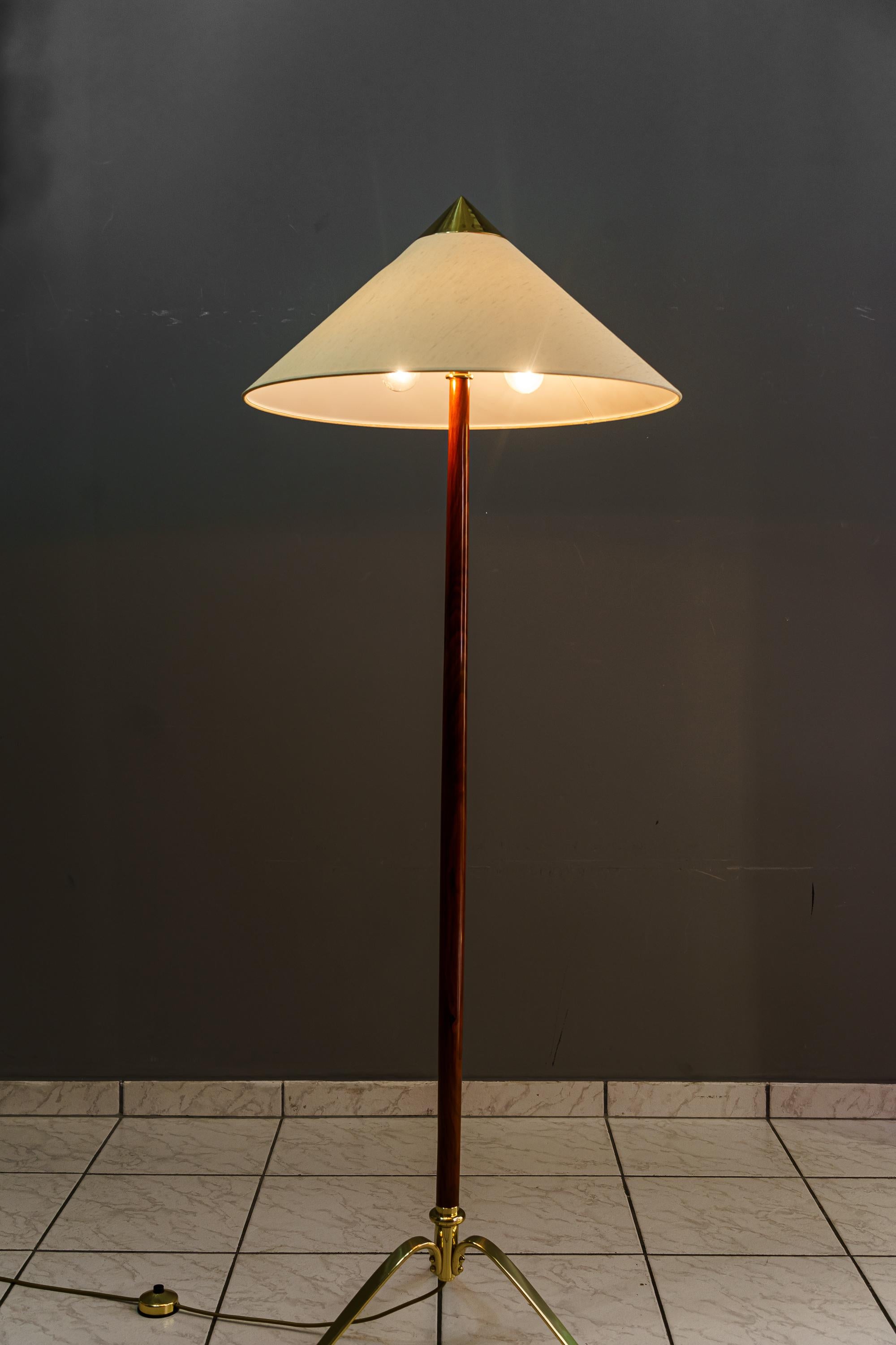 Rare Rupert Nikoll floor lamp vienna around 1950s For Sale 1