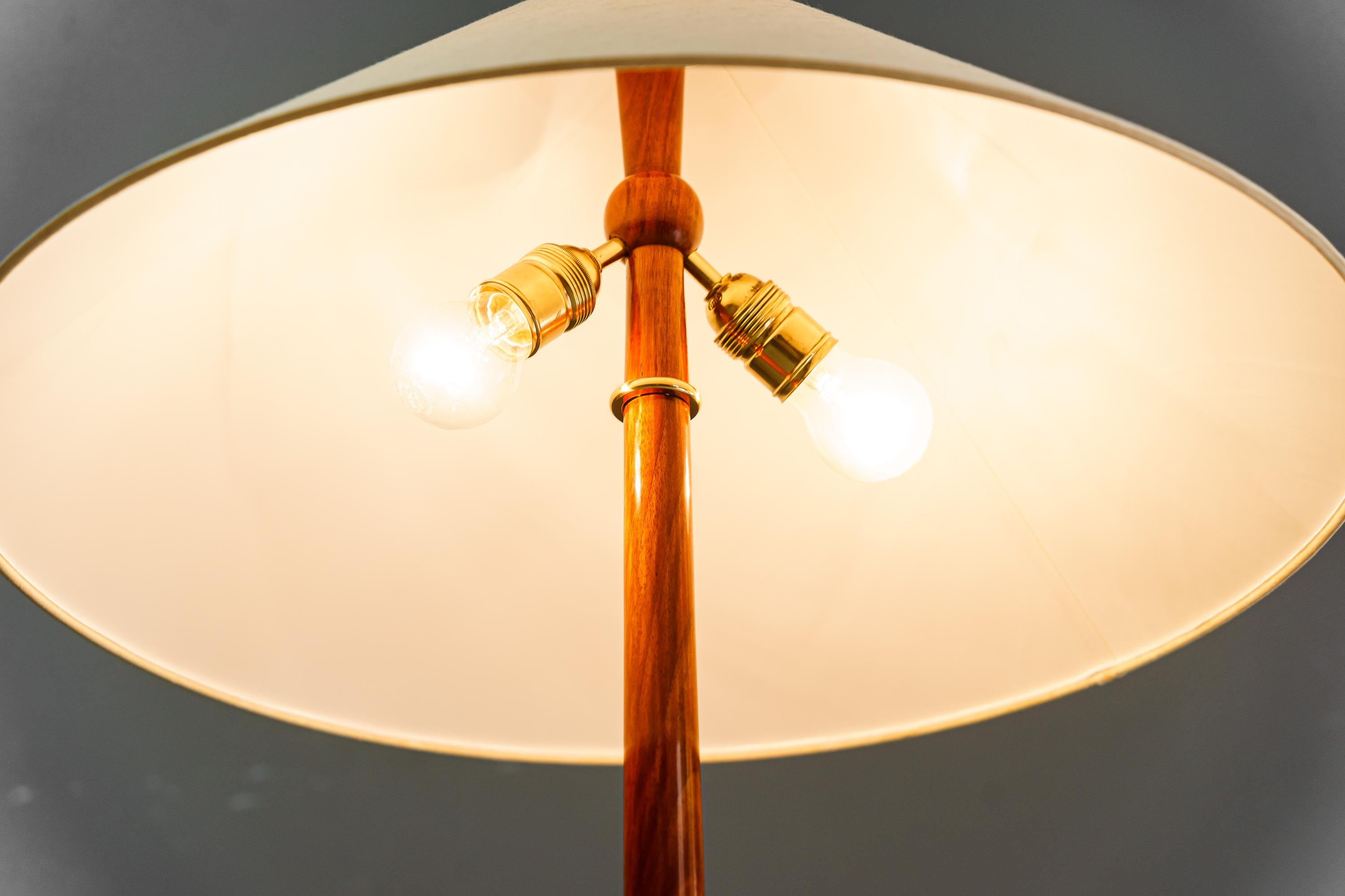 Rare Rupert Nikoll floor lamp vienna around 1950s In Good Condition For Sale In Wien, AT