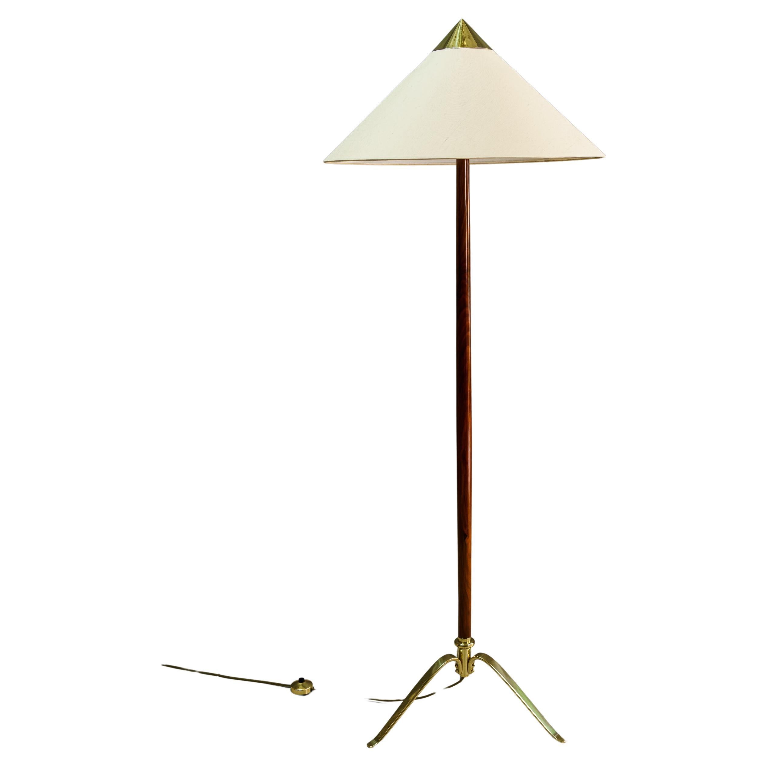 Rare Rupert Nikoll floor lamp vienna around 1950s For Sale