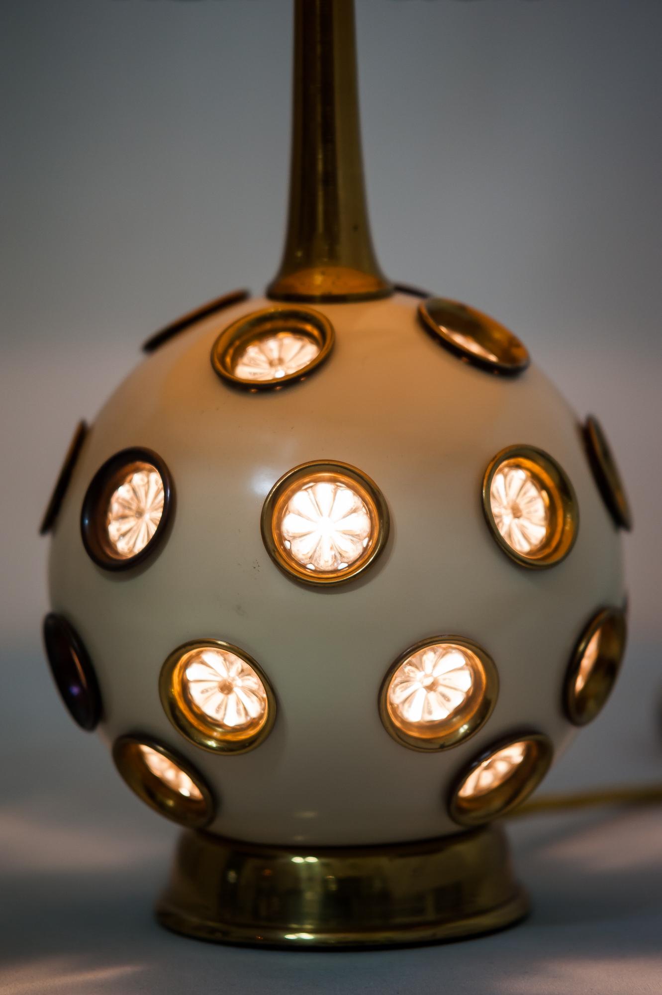 Austrian Rare Rupert Nikoll Table Lamp, circa 1950s