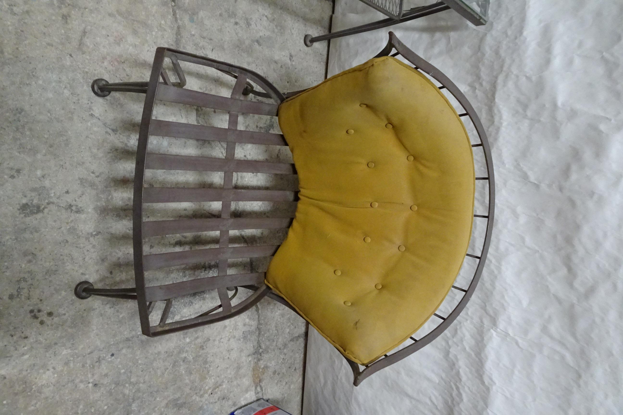 Rare Russel Woodard 1950`s  Lounge Chairs and Table For Sale 4