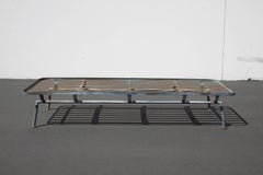 Rare Russell Woodard Wrought Iron Daybed Chaise Lounge