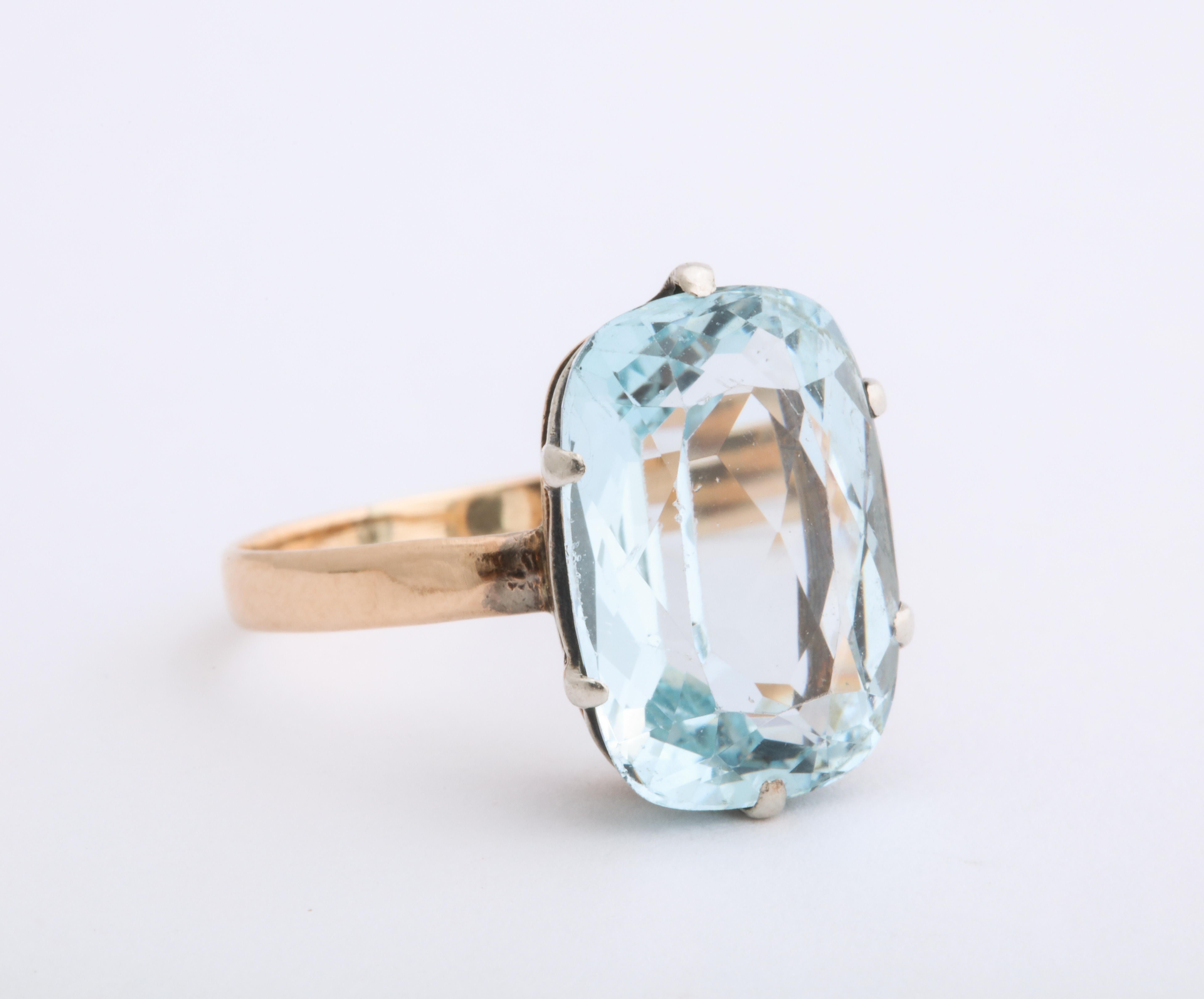 Russian Imperial-era Aquamarine Necklace and Ring, St. Petersburg, c. 1910 For Sale 7