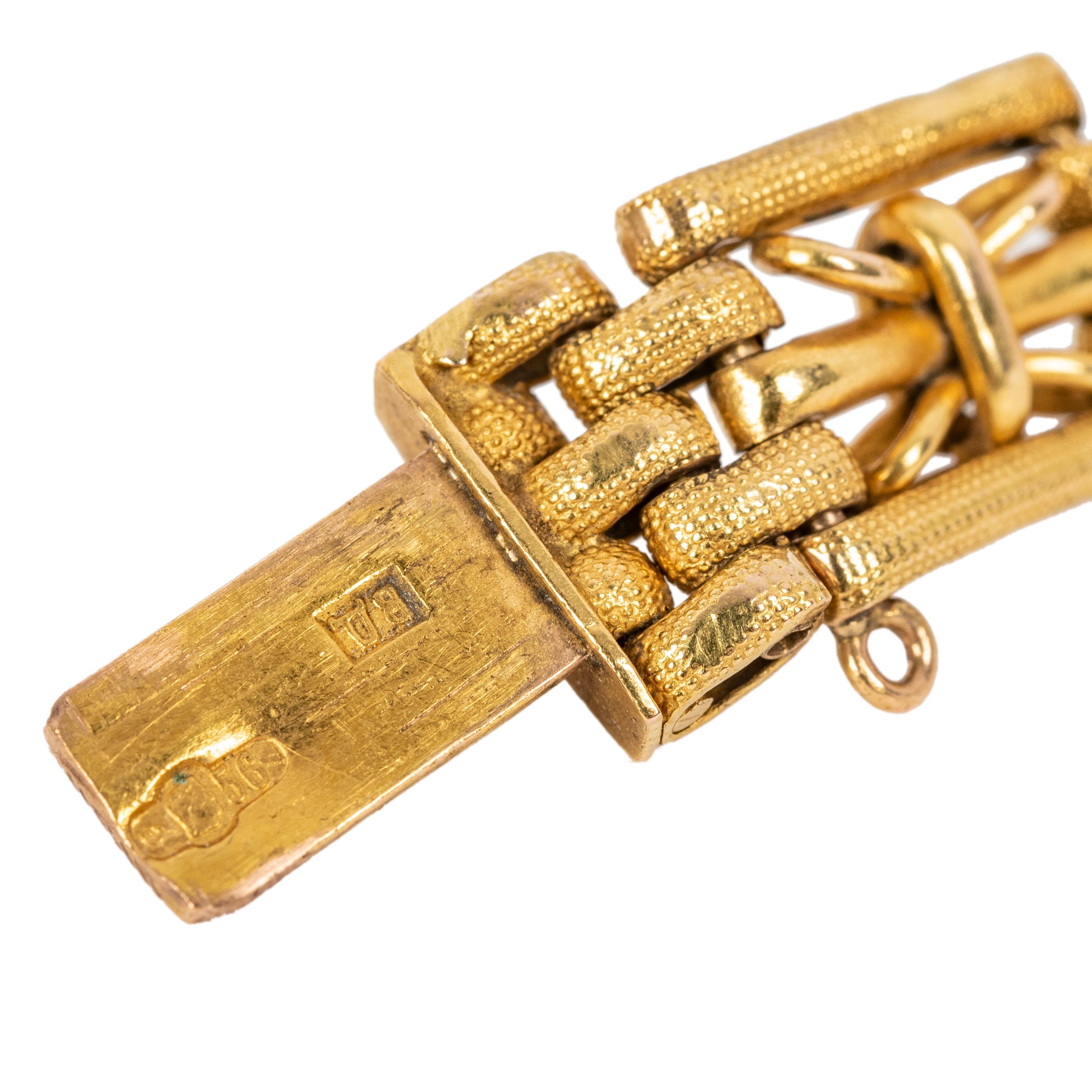 Goldgliederarmband aus der russischen Kaiserzeit:: Moskau:: um 1900 im Zustand „Gut“ in St. Catharines, ON