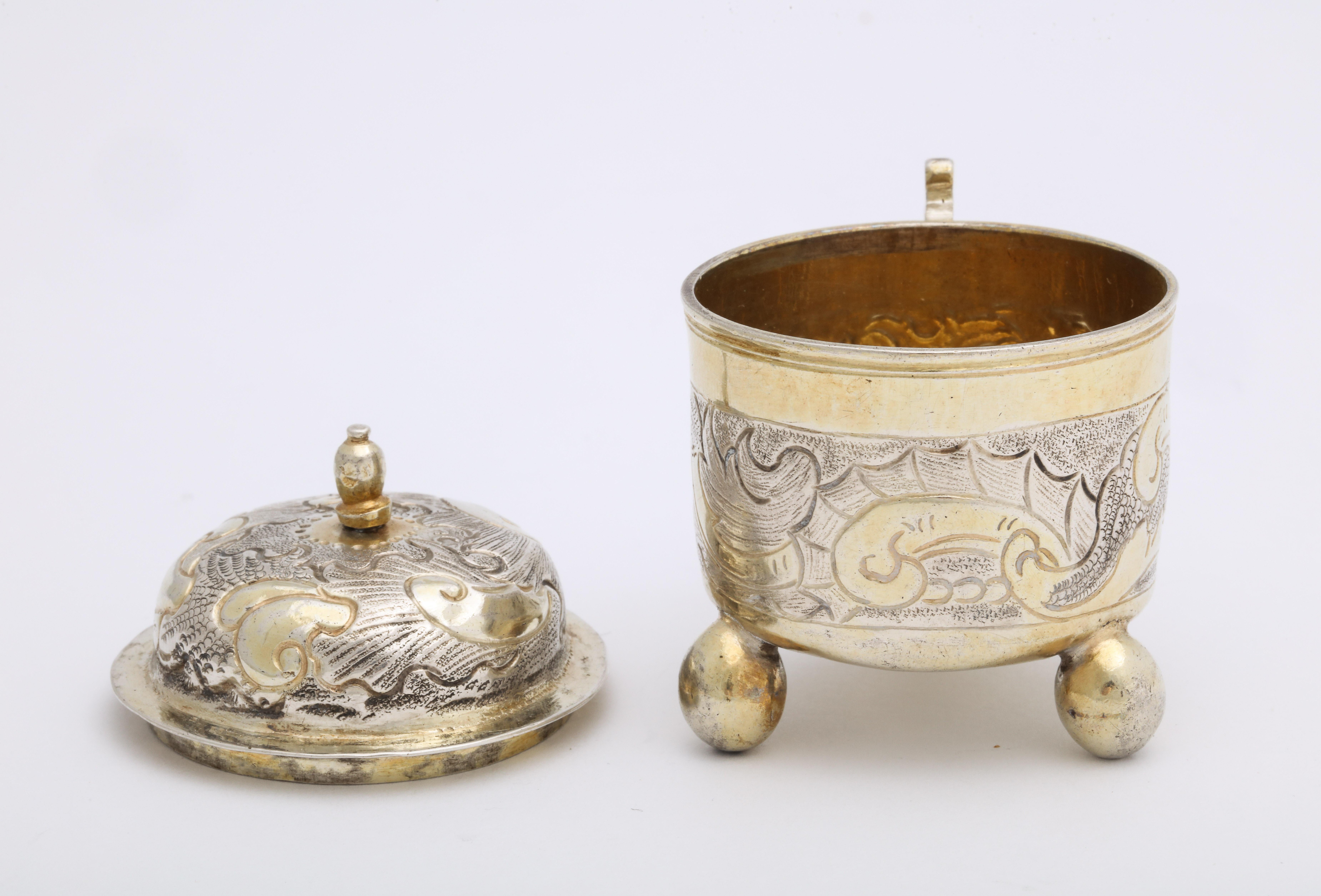 Russian Parcel-Gilt Silver Elizabeth I Covered Cup by Serebrianikov circa 1750 For Sale 7