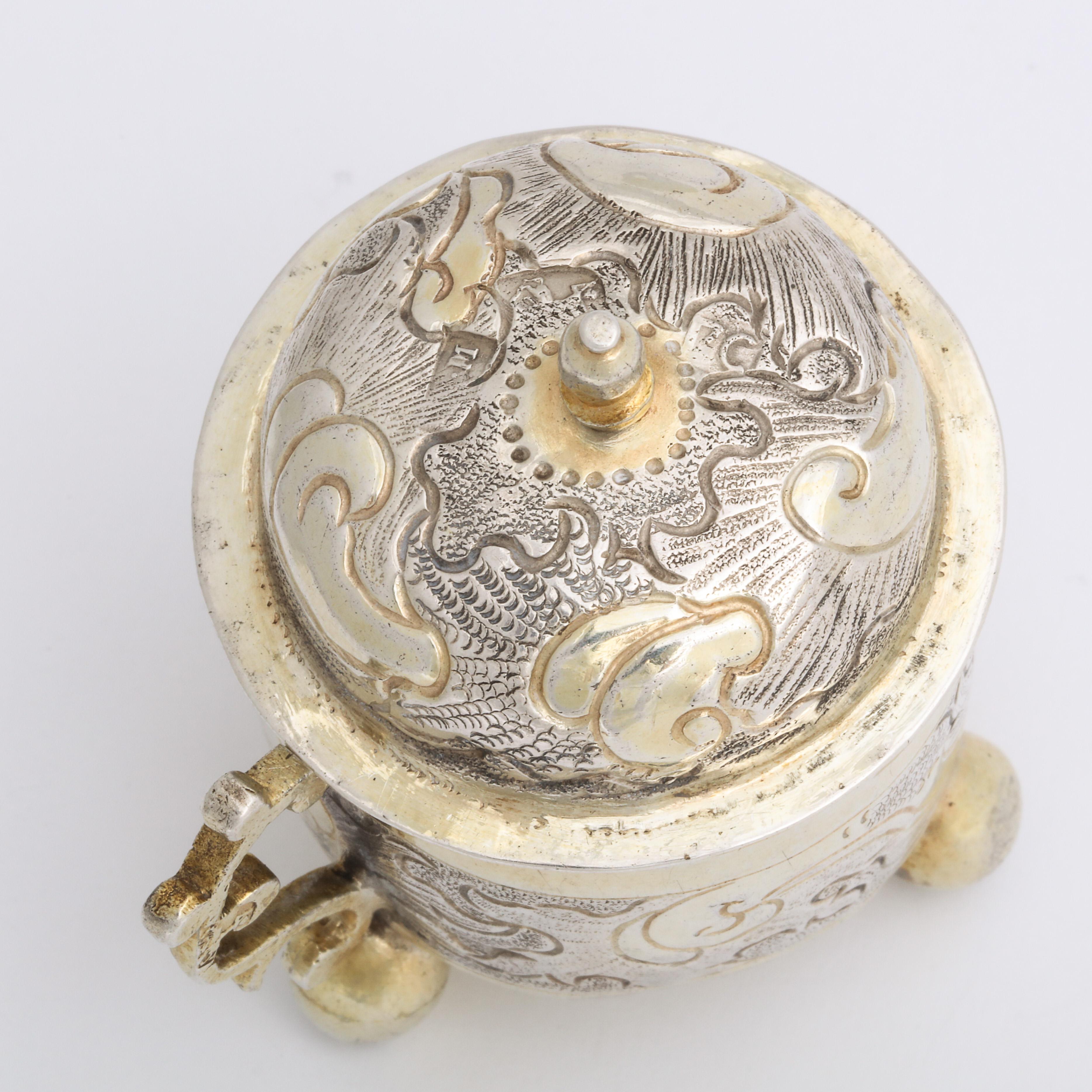 Russian Parcel-Gilt Silver Elizabeth I Covered Cup by Serebrianikov circa 1750 For Sale 11