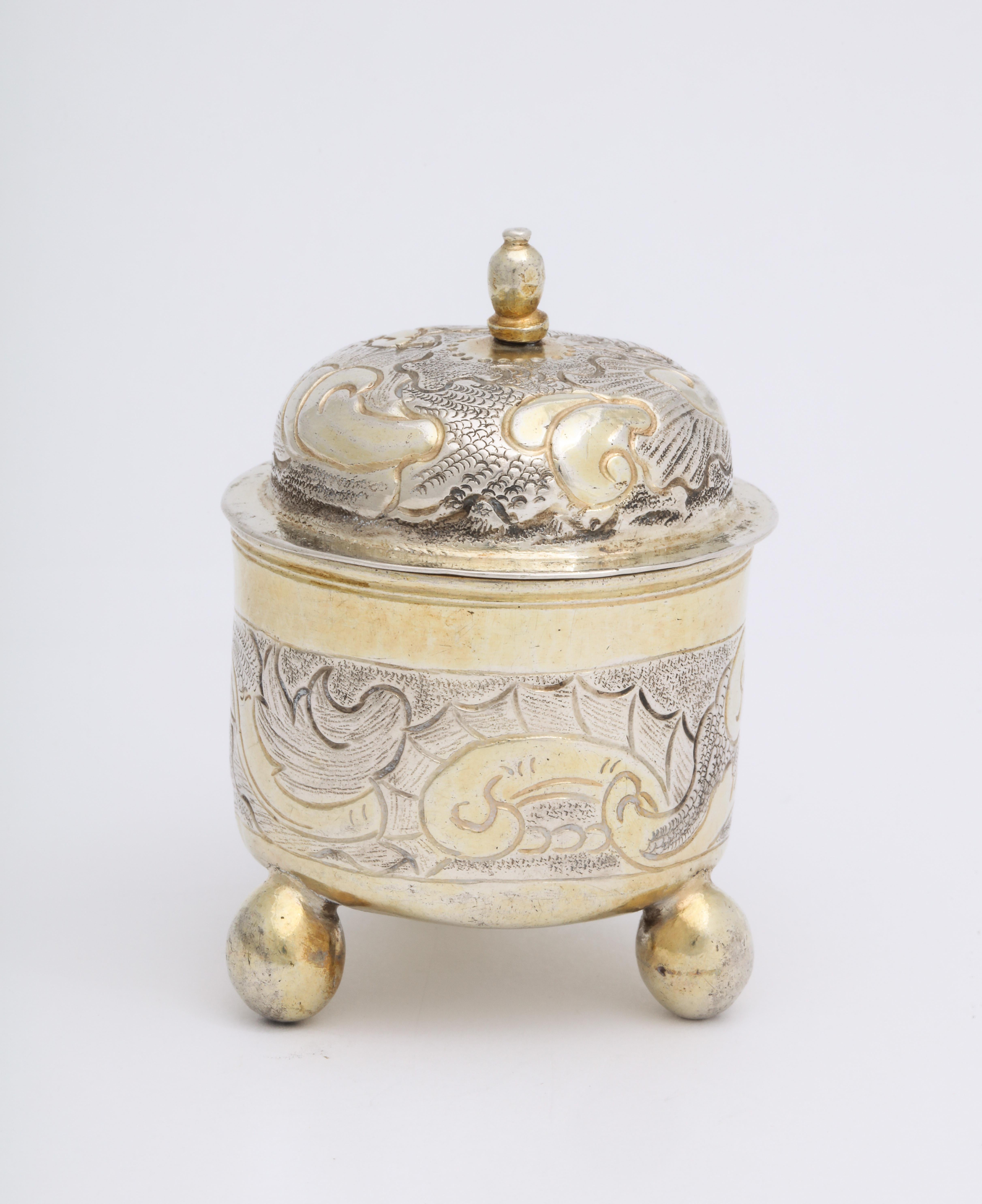 Russian Parcel-Gilt Silver Elizabeth I Covered Cup by Serebrianikov circa 1750 In Good Condition For Sale In St. Catharines, ON