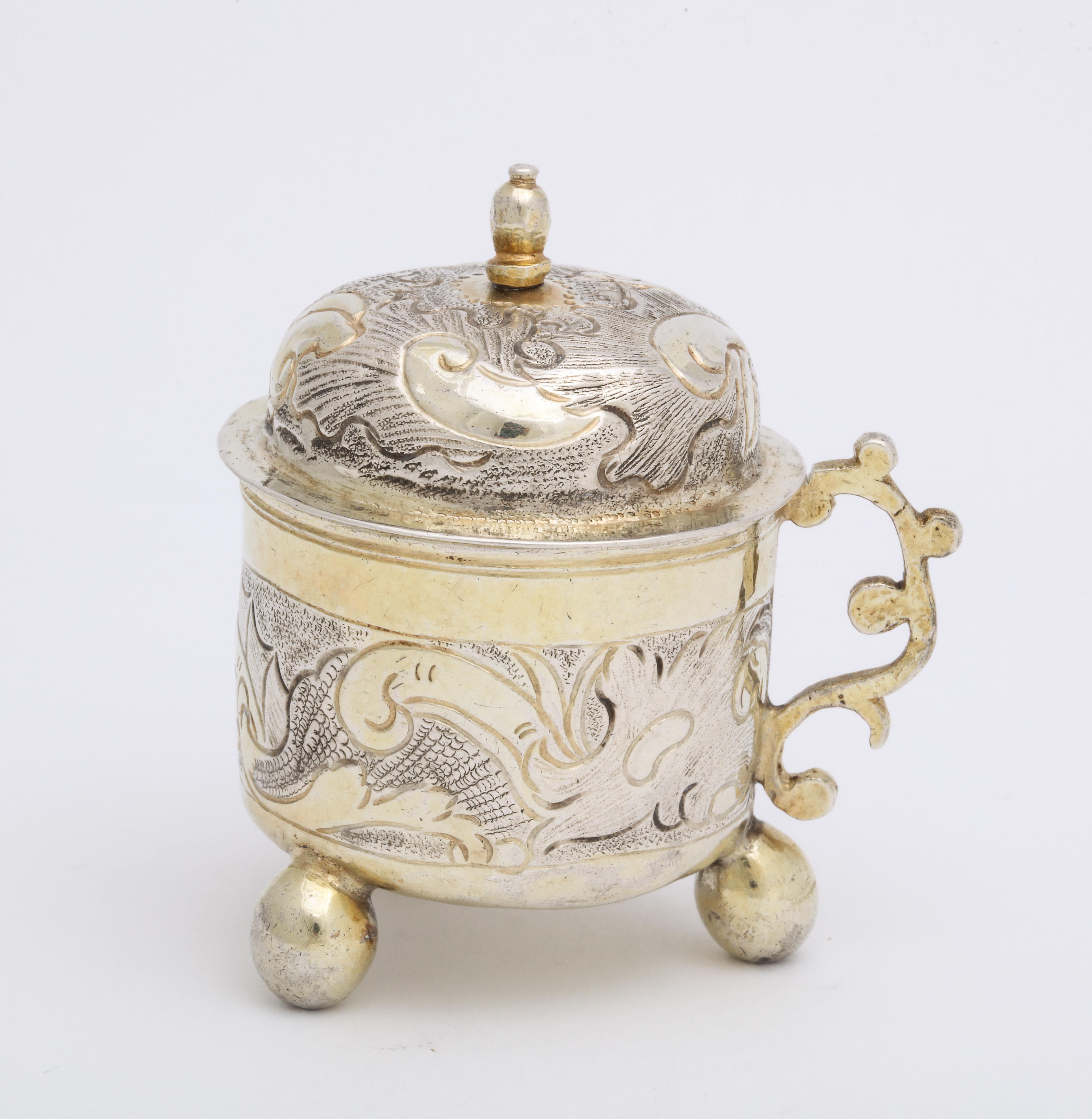 Russian Parcel-Gilt Silver Elizabeth I Covered Cup by Serebrianikov circa 1750 For Sale 1