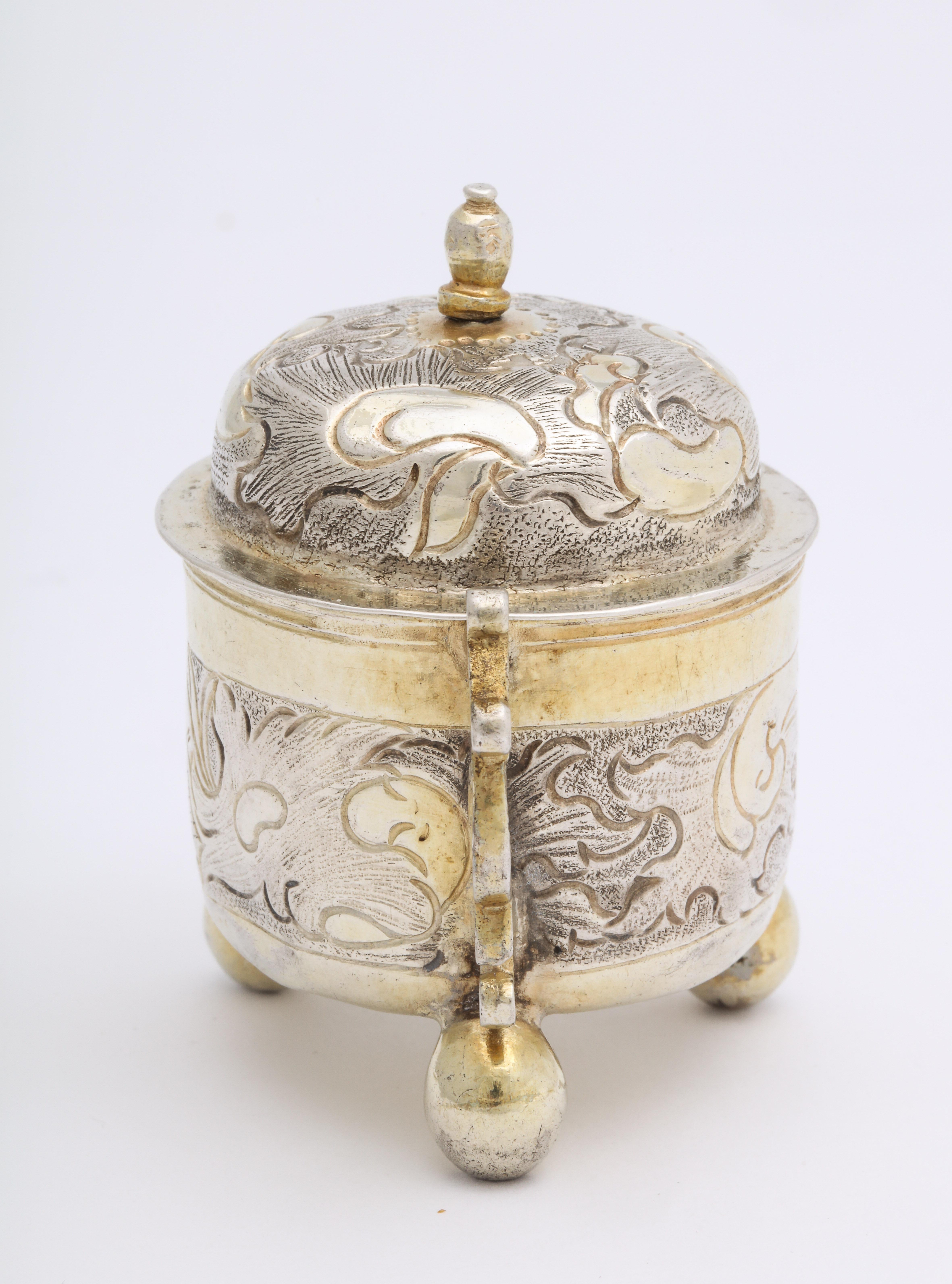 Russian Parcel-Gilt Silver Elizabeth I Covered Cup by Serebrianikov circa 1750 For Sale 4