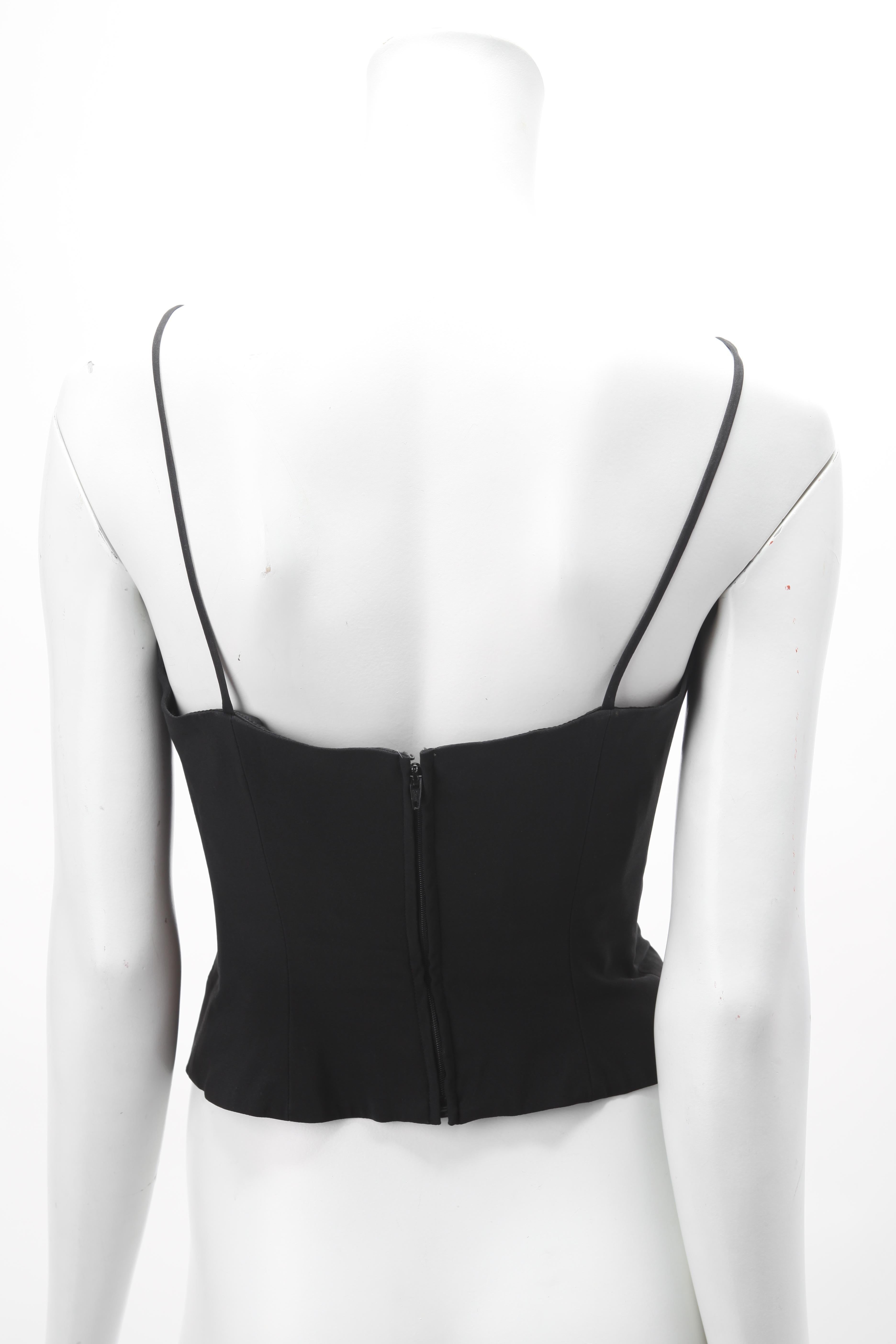Women's Rare S/S 1990 Moschino Couture Vintage Eyes Bustier Corset Top 