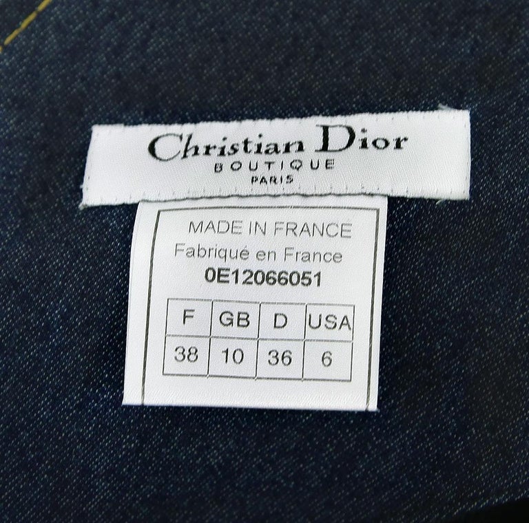 Rare S/S 2000 Vintage John Galliano for Christian Dior Denim Dress at ...