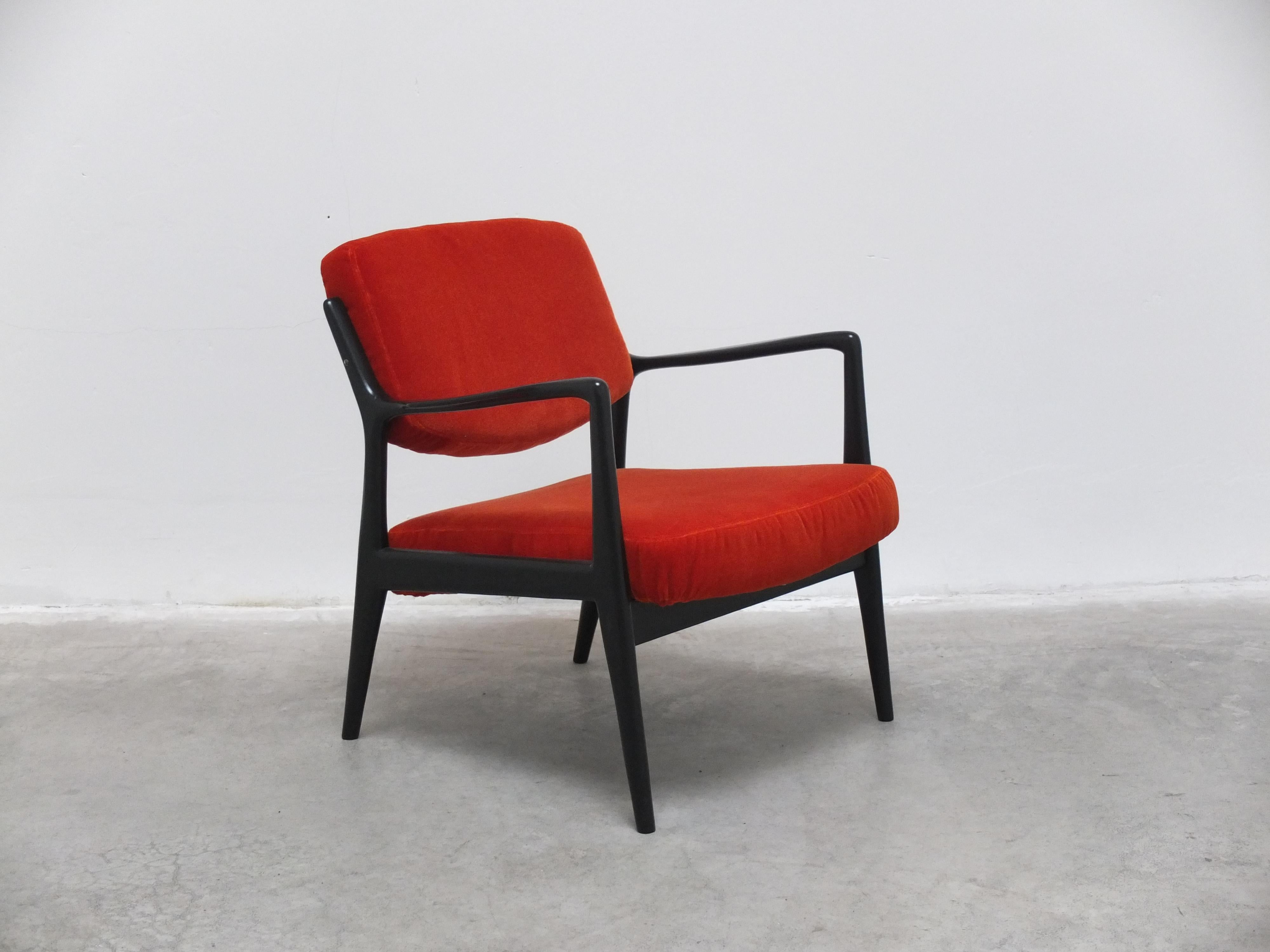 Mid-Century Modern Rare 'S9' Lounge Chair by  Alfred Hendrickx for Belform, 1950s For Sale