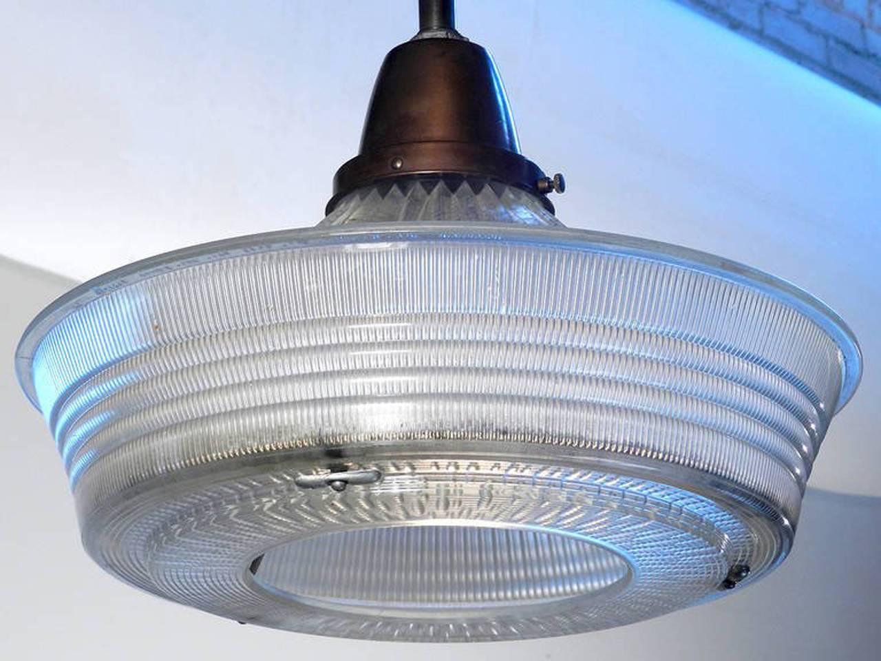 Industrial Rare Sailor Hat Holophane Pendants
