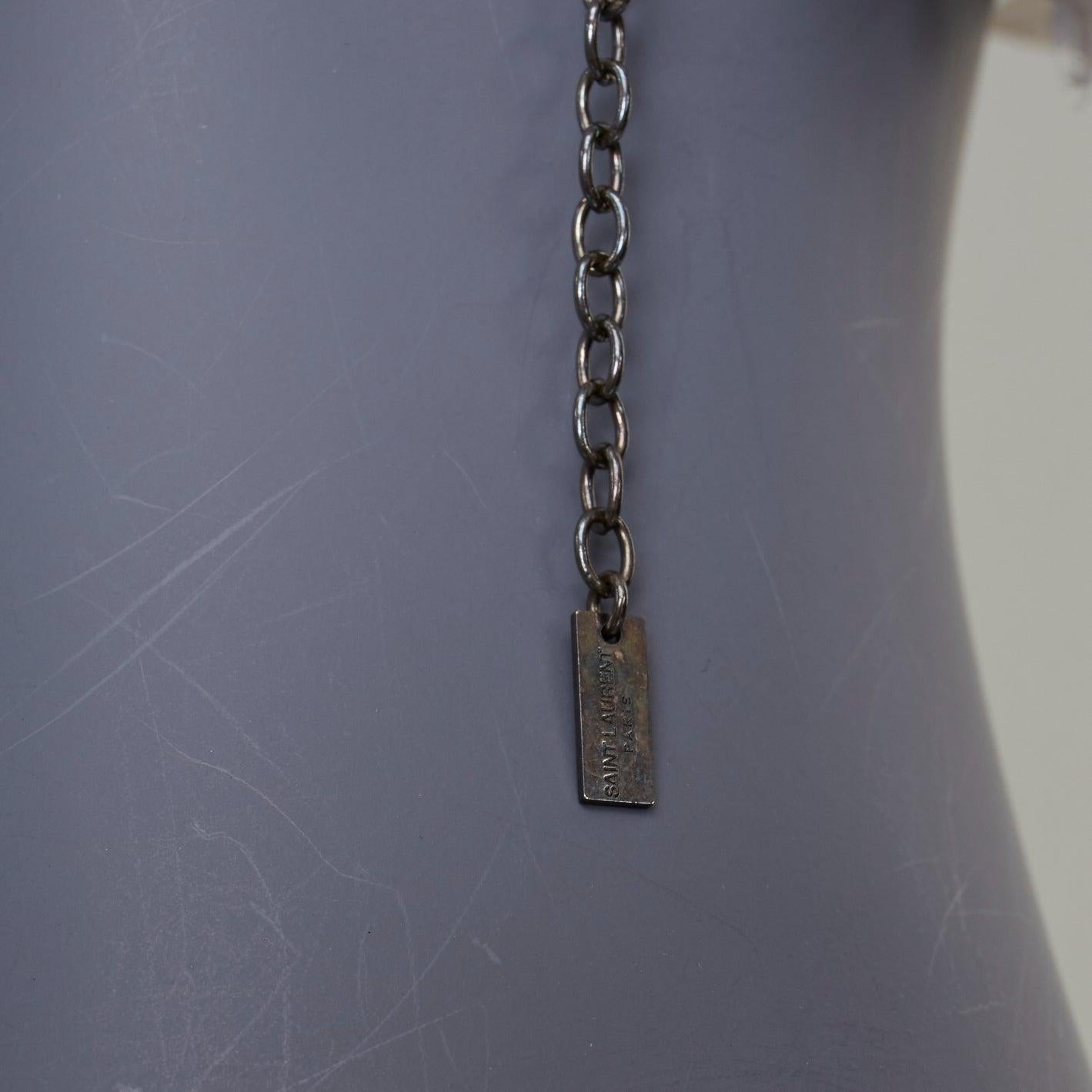 rare SAINT LAURENT 2023 Runway Bohemian Bridal rose bud silk voile headband in vendita 3