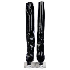 Seltene Saint Laurent Anthony Vaccarello Roller Skate-Stiefel "Nur zur Anzeige"