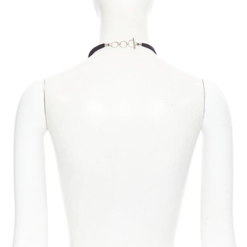 Rara collana SAINT LAURENT Hedi Slimane Marrakech Runway con mezzaluna di pietra in vendita 2