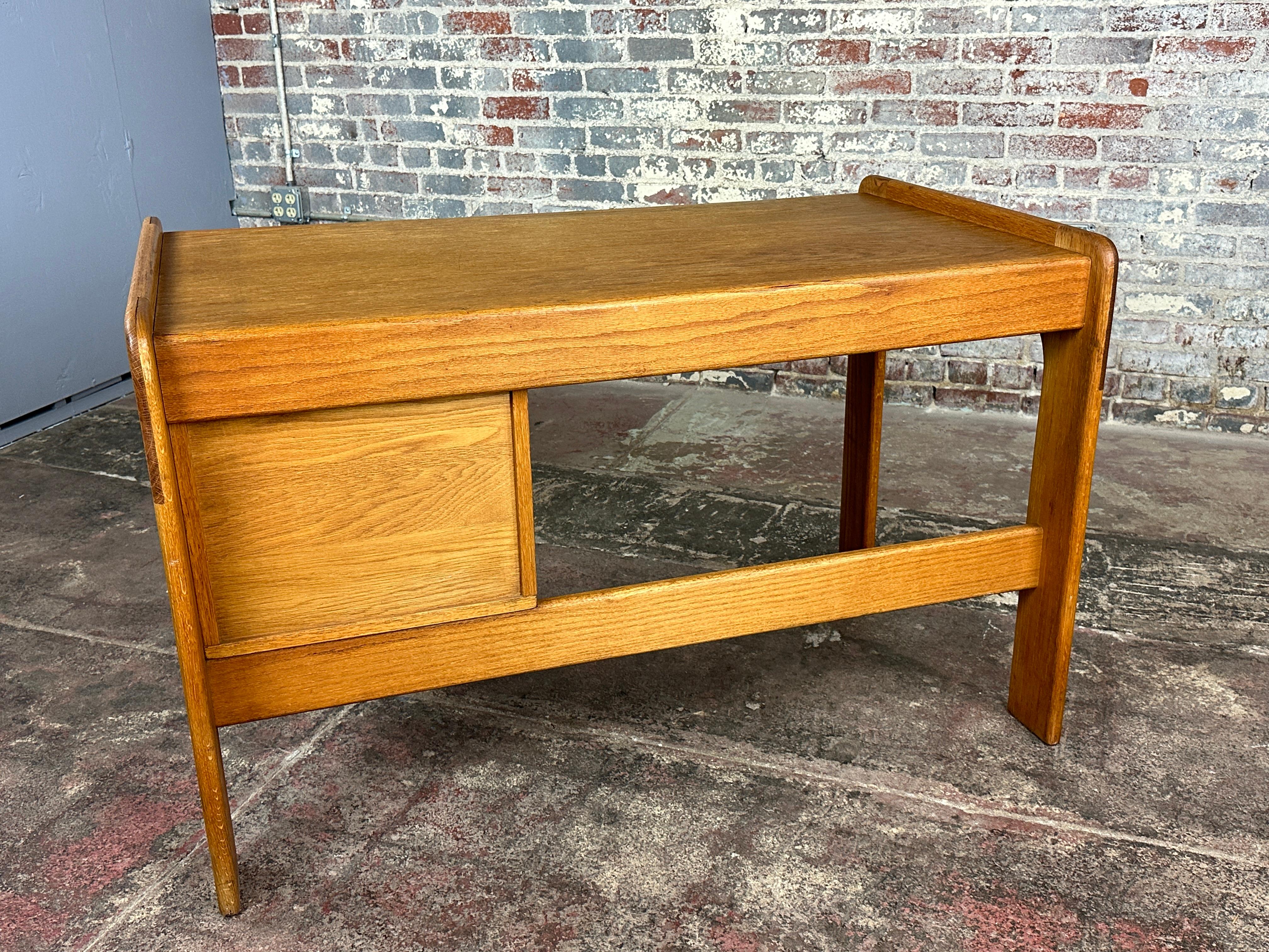 Mid-Century Modern Rare Smaller Version of the Oak Desk by Lou Hodges California Design Group For Sale