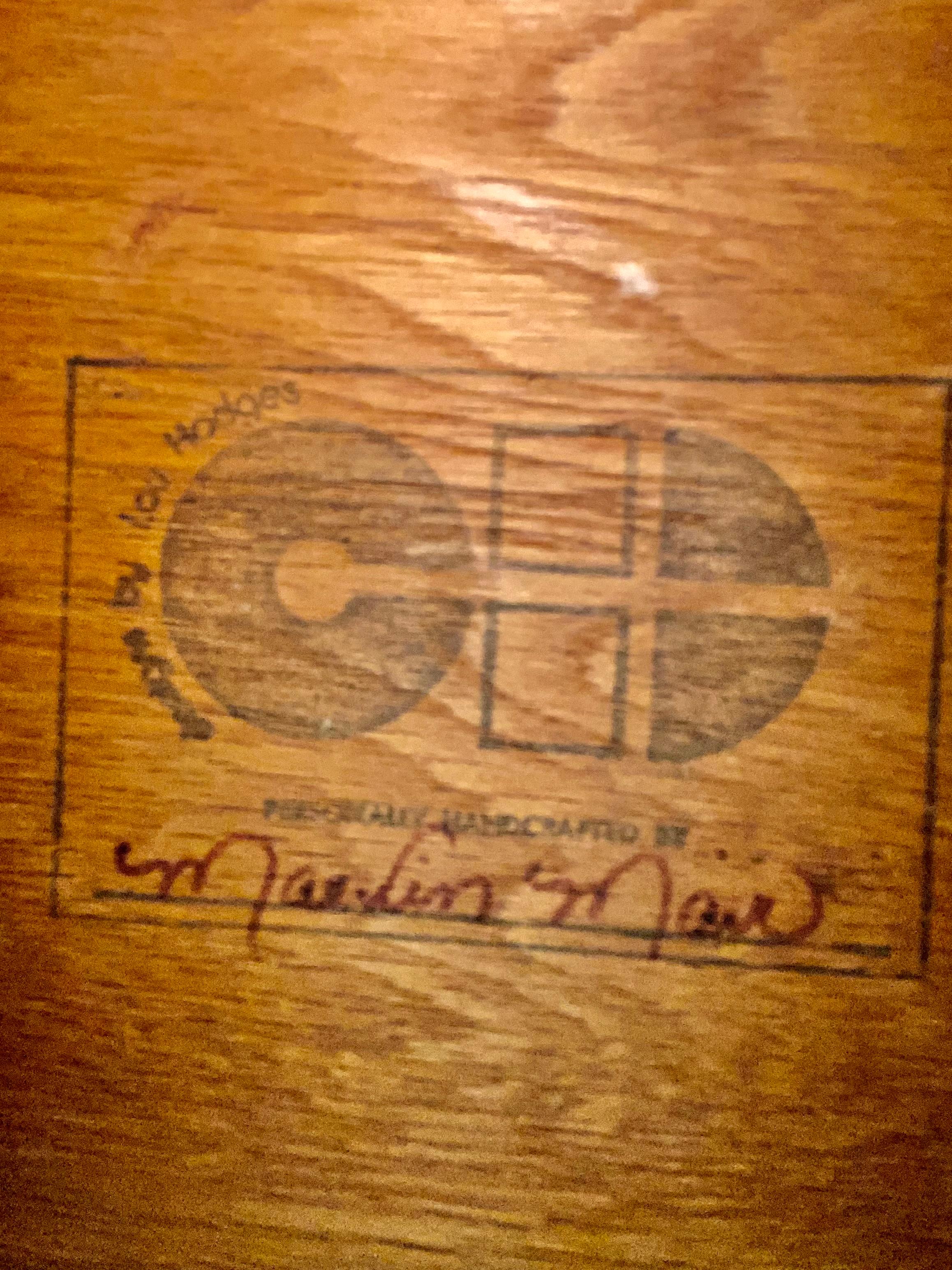 Rare Smaller Version of the Oak Desk by Lou Hodges California Design Group For Sale 1