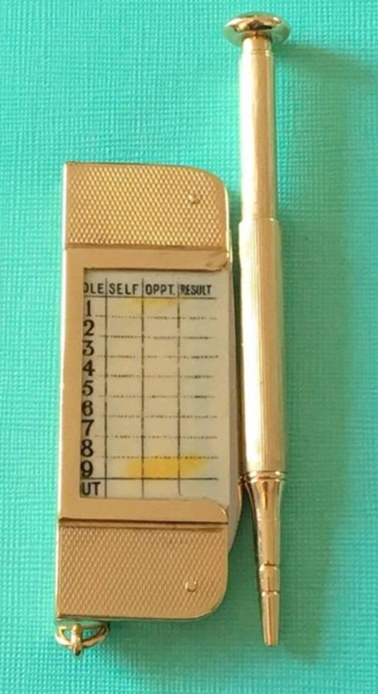 Rare Sampson Mordan & Asprey 9-Carat Gold 18 Hole Gold Tool Telescopic Pencil For Sale 1