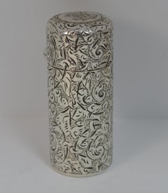 Rare Sampson Mordan & Co. Solid Silver Scent Bottle and Stopper