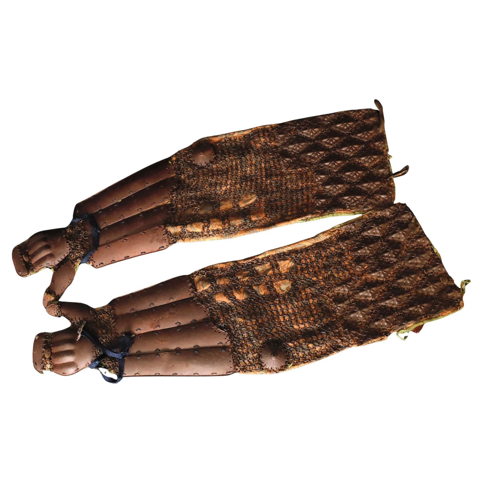 Rare Samurai Kote (Arm Guards), Mid Edo Period For Sale