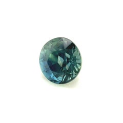Rare Sapphire Australian Parti Bi Colour 0.67ct Blue Yellow Green Round Cut Gem