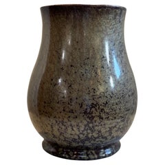 Rare Sarreguemines Crystalline Glaze Vase – Vintage French Art