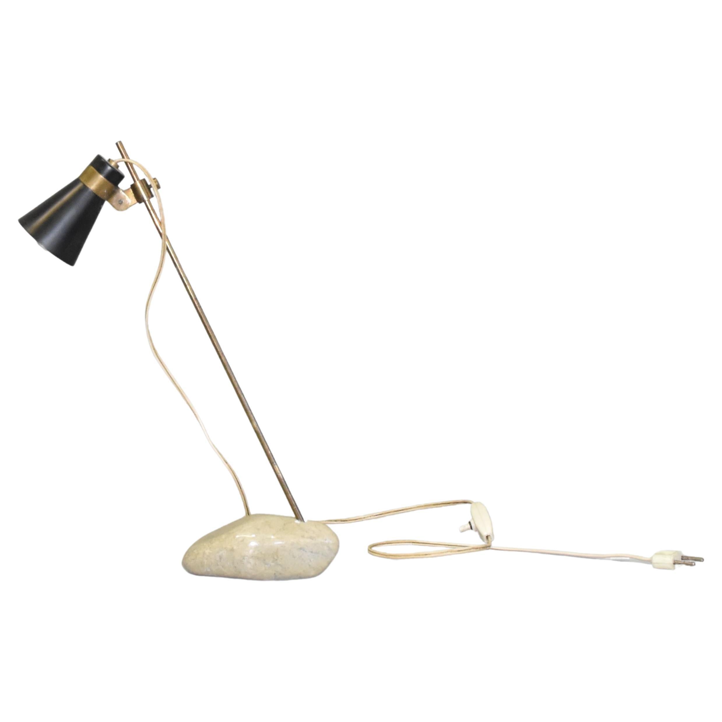 Rare "Sasso" Table Lamp by Luigi Caccia Dominioni for Azucena