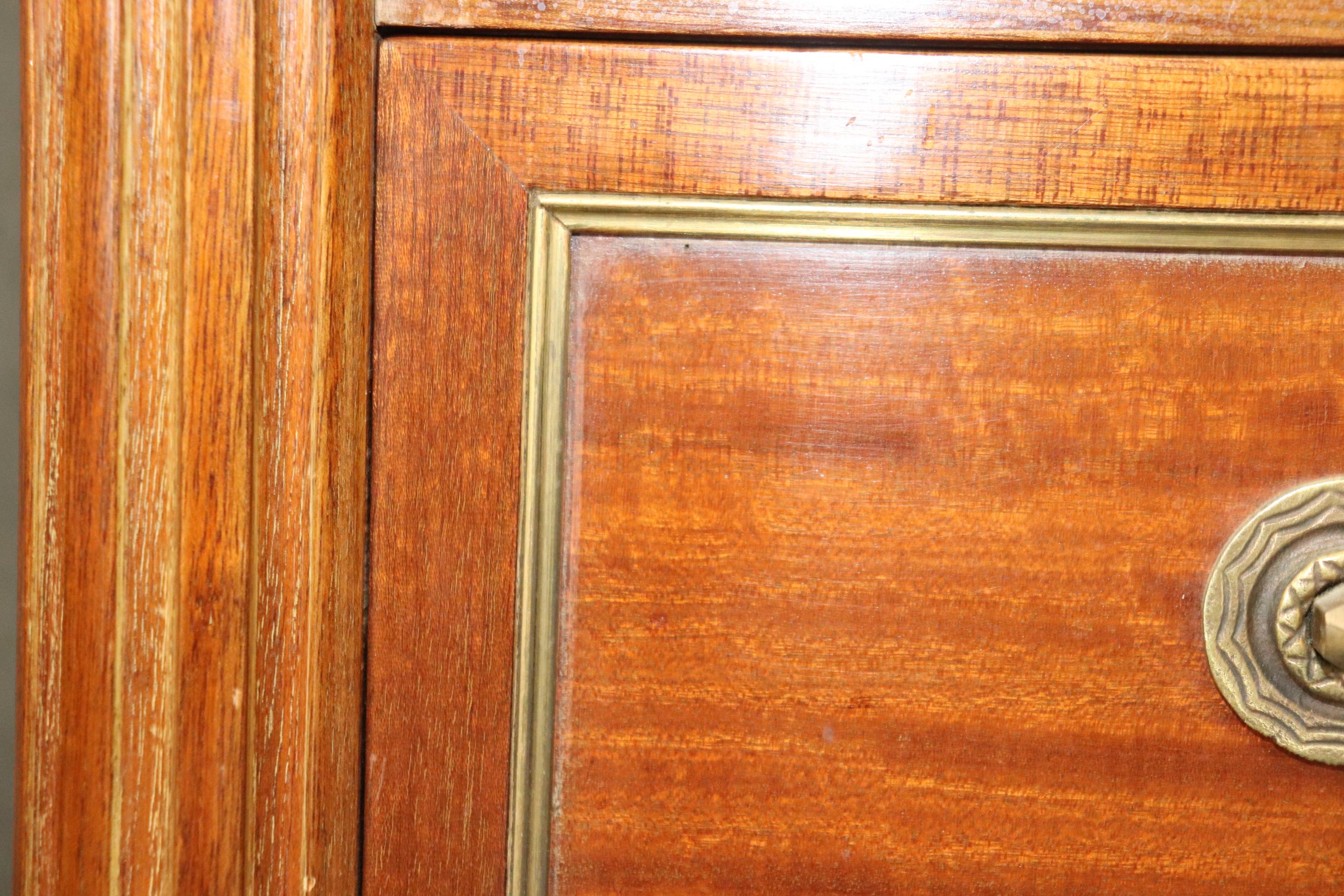 Rare Satinwood French-Made Directoire Brass Trimmed Semanier Dresser  11