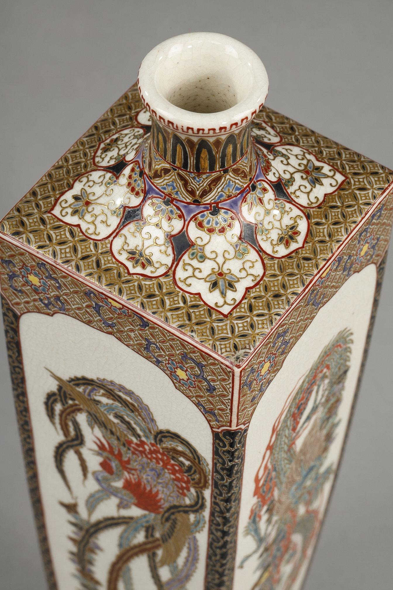 Rare satsuma vase from the Meiji Period, Japan  7