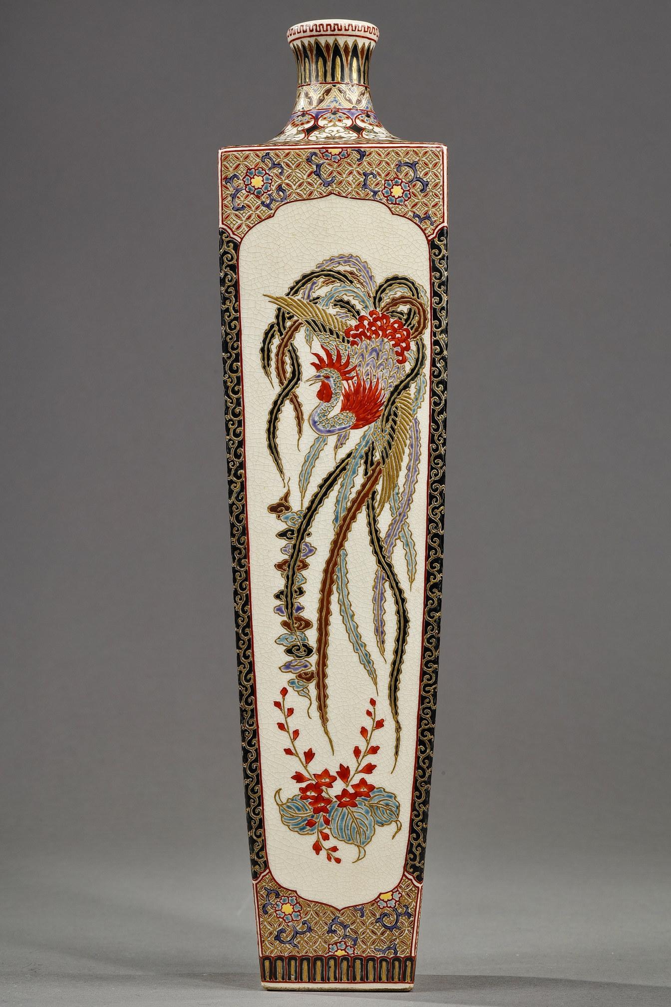 Rare satsuma vase from the Meiji Period, Japan  3