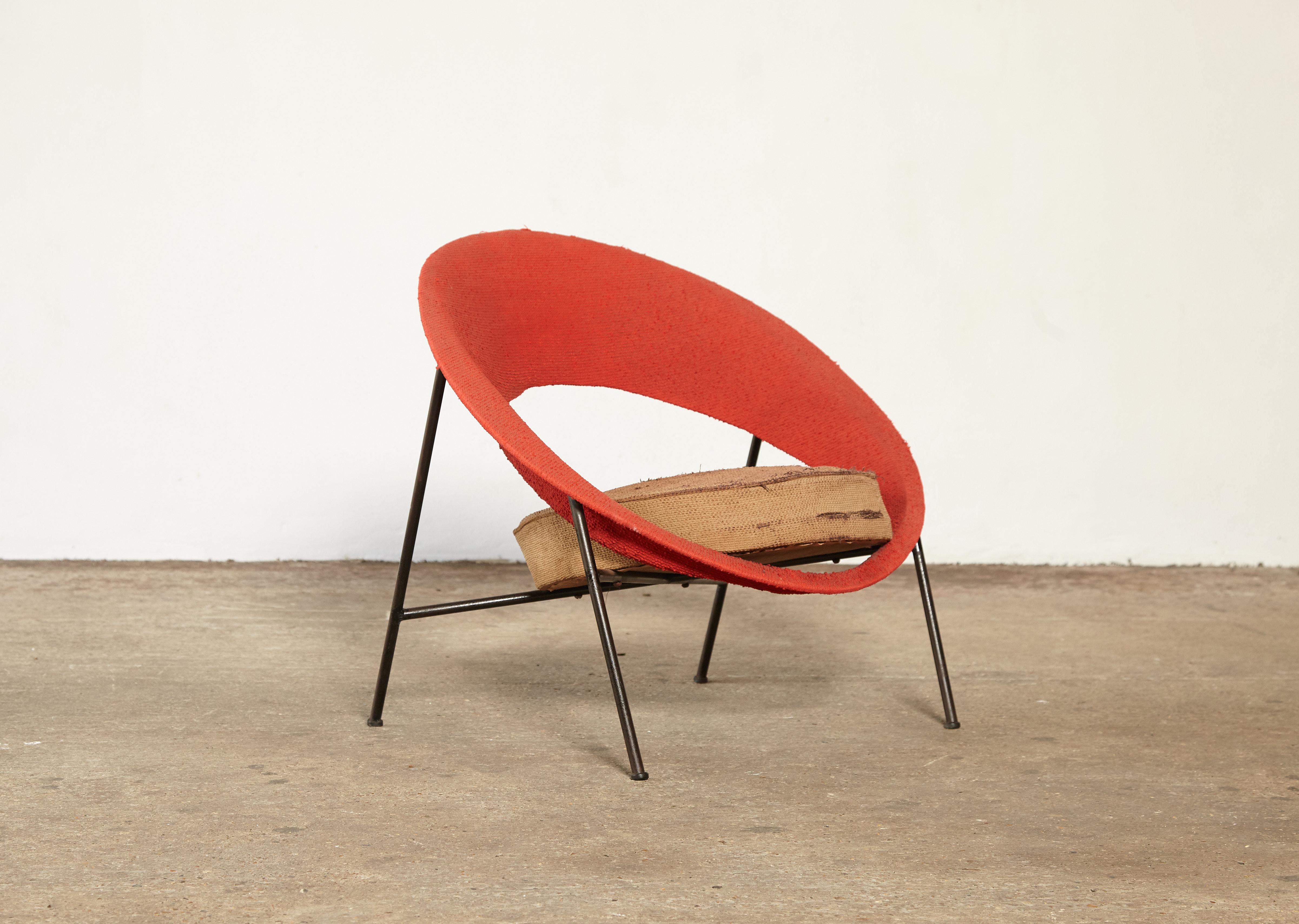 Rare Saturne Armchair by Genevieve Dangles and Christian Defrance, France, 1950s 3