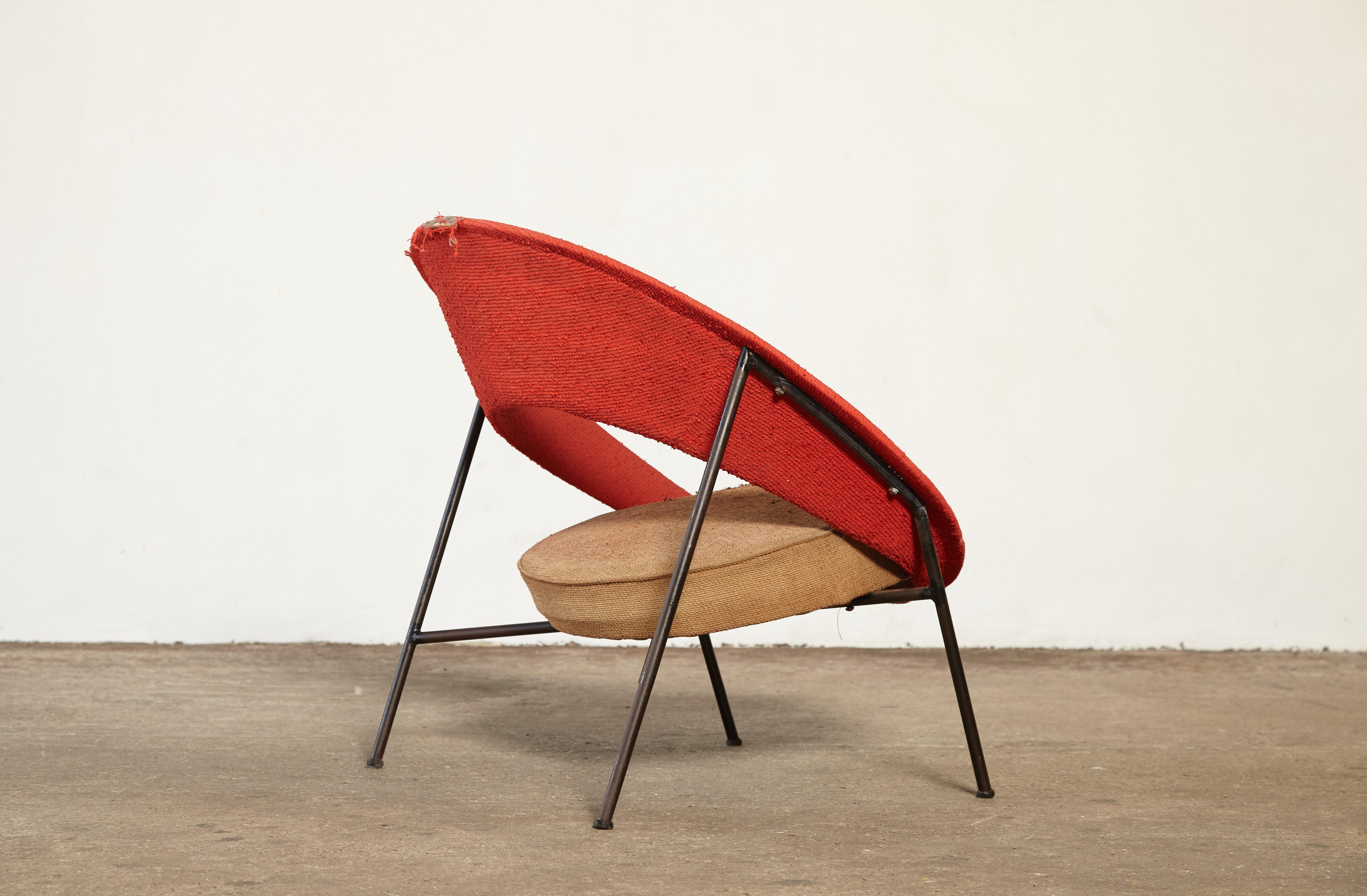 Rare Saturne Armchair by Genevieve Dangles and Christian Defrance, France, 1950s 1