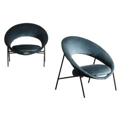 Rare Saturne Chairs by Genevieve Dangles and Christian Defrance, France, 1950s