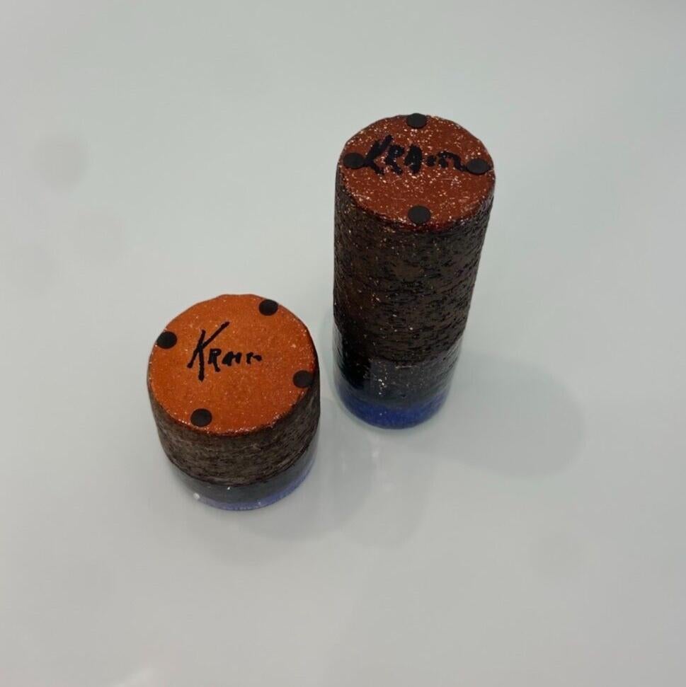 Vernissé Rare vase scandinave par Gustav et Ulla Kraitz, 1970 en vente
