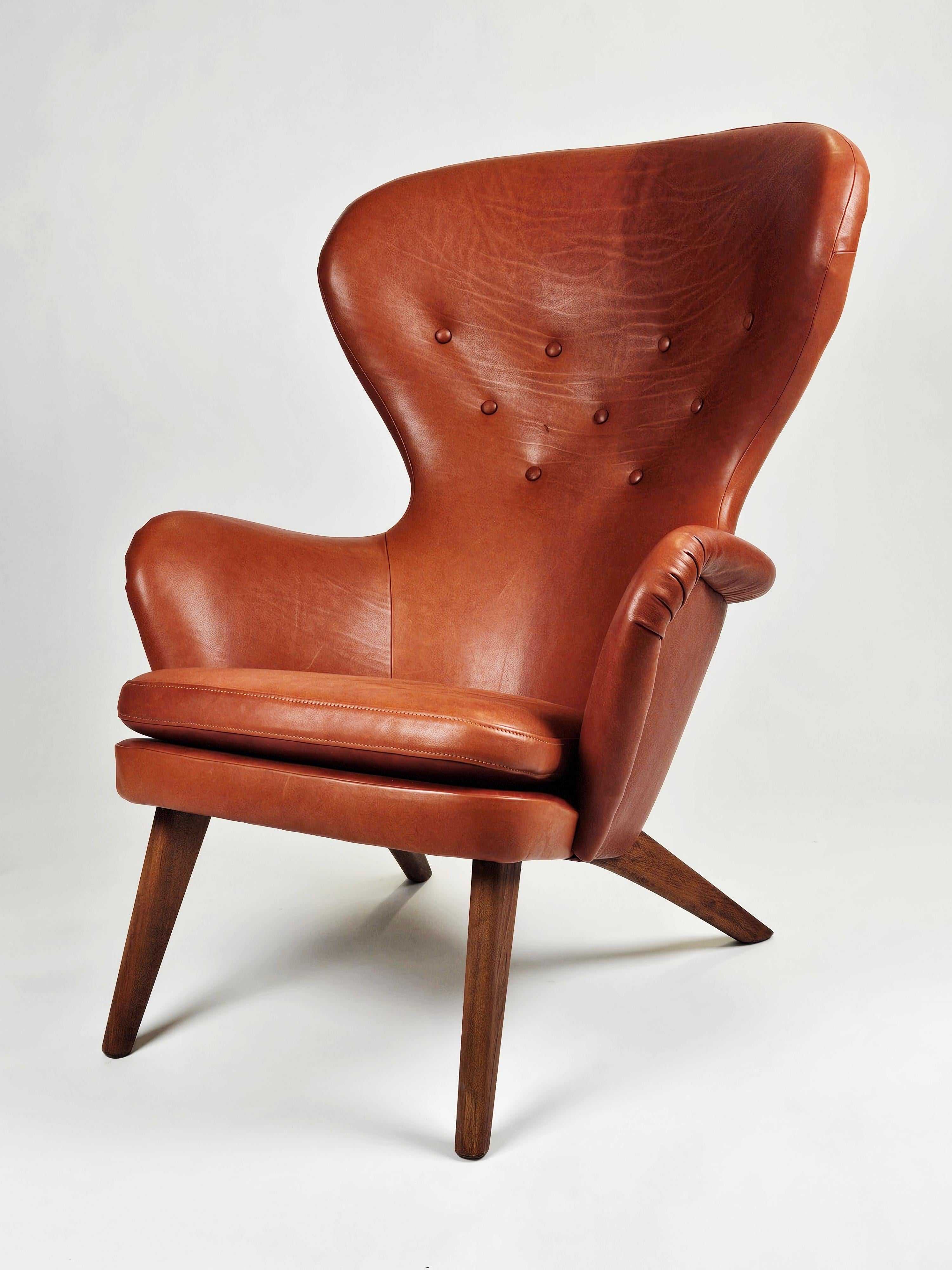 Seltener skandinavischer Sessel 'Siesta' von Gustaf Hiort af Ornäs, Finnland, 1950er Jahre (Skandinavische Moderne) im Angebot