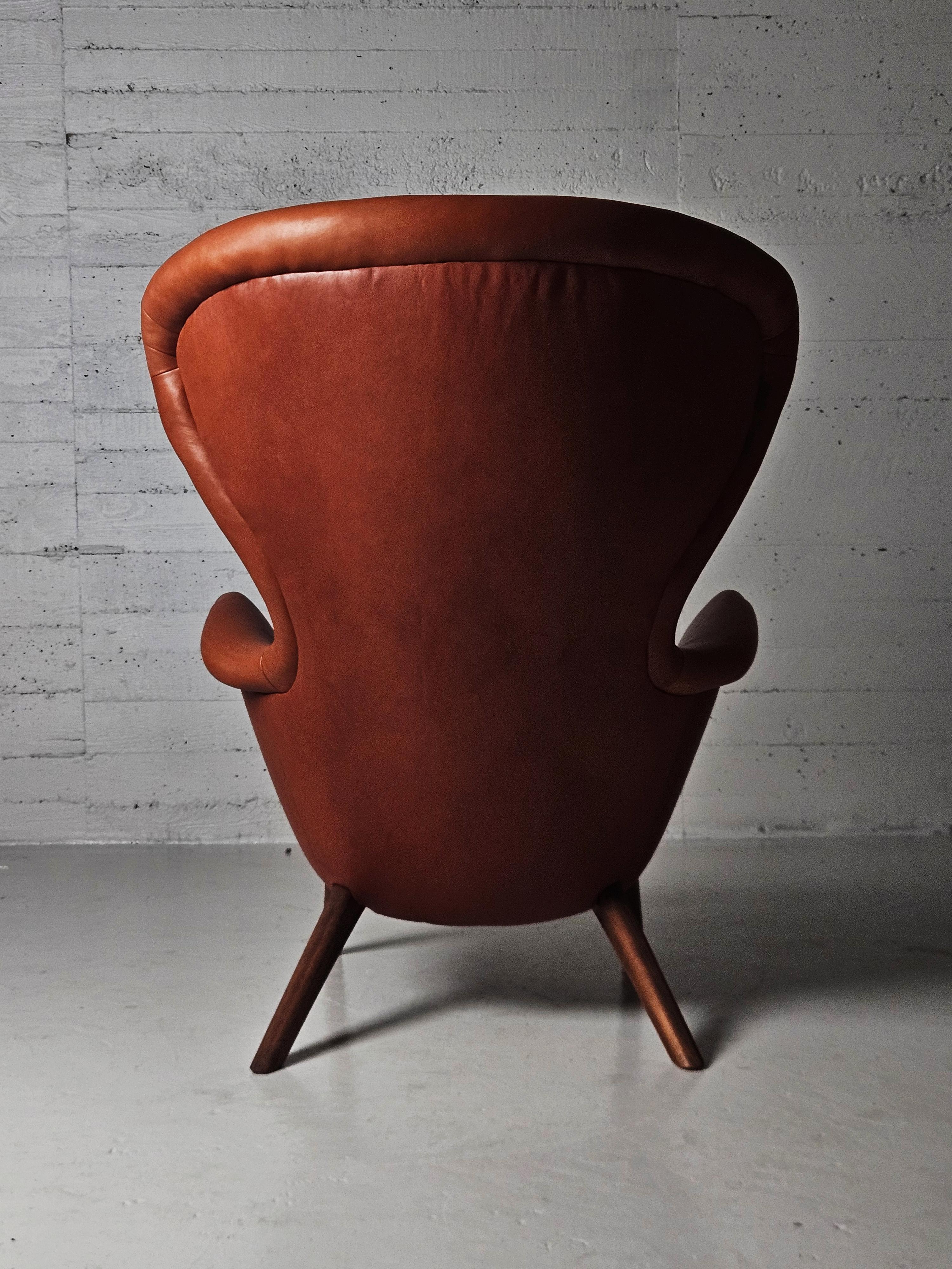 Rare Scandinavian lounge chair 'Siesta' by Gustaf Hiort af Ornäs, Finland, 1950s For Sale 1