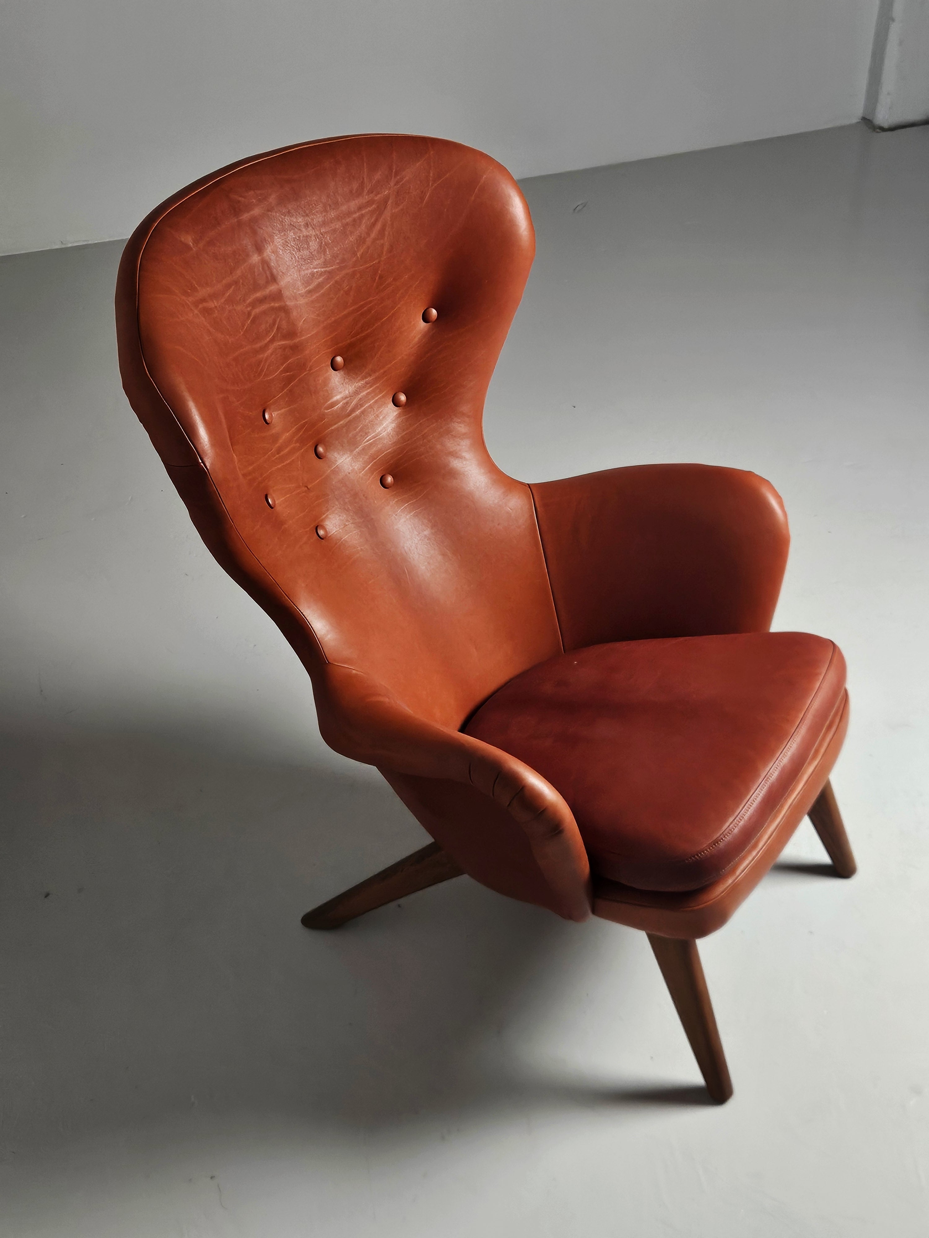Rare Scandinavian lounge chair 'Siesta' by Gustaf Hiort af Ornäs, Finland, 1950s