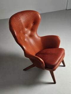Rare Scandinavian lounge chair 'Siesta' by Gustaf Hiort af Ornäs, Finland, 1950s