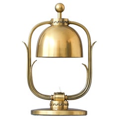 Rare Scandinavian Modern Brass Table Lamp. Sweden, 1940s.