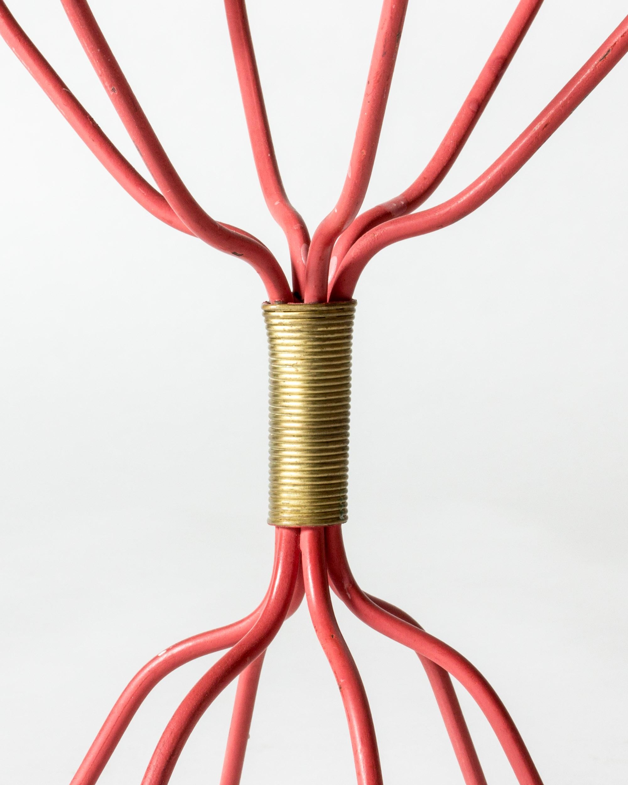 Milieu du XXe siècle Rare candélabres en métal moderne scandinave de Hans-Agne Jakobsson, années 1950 en vente