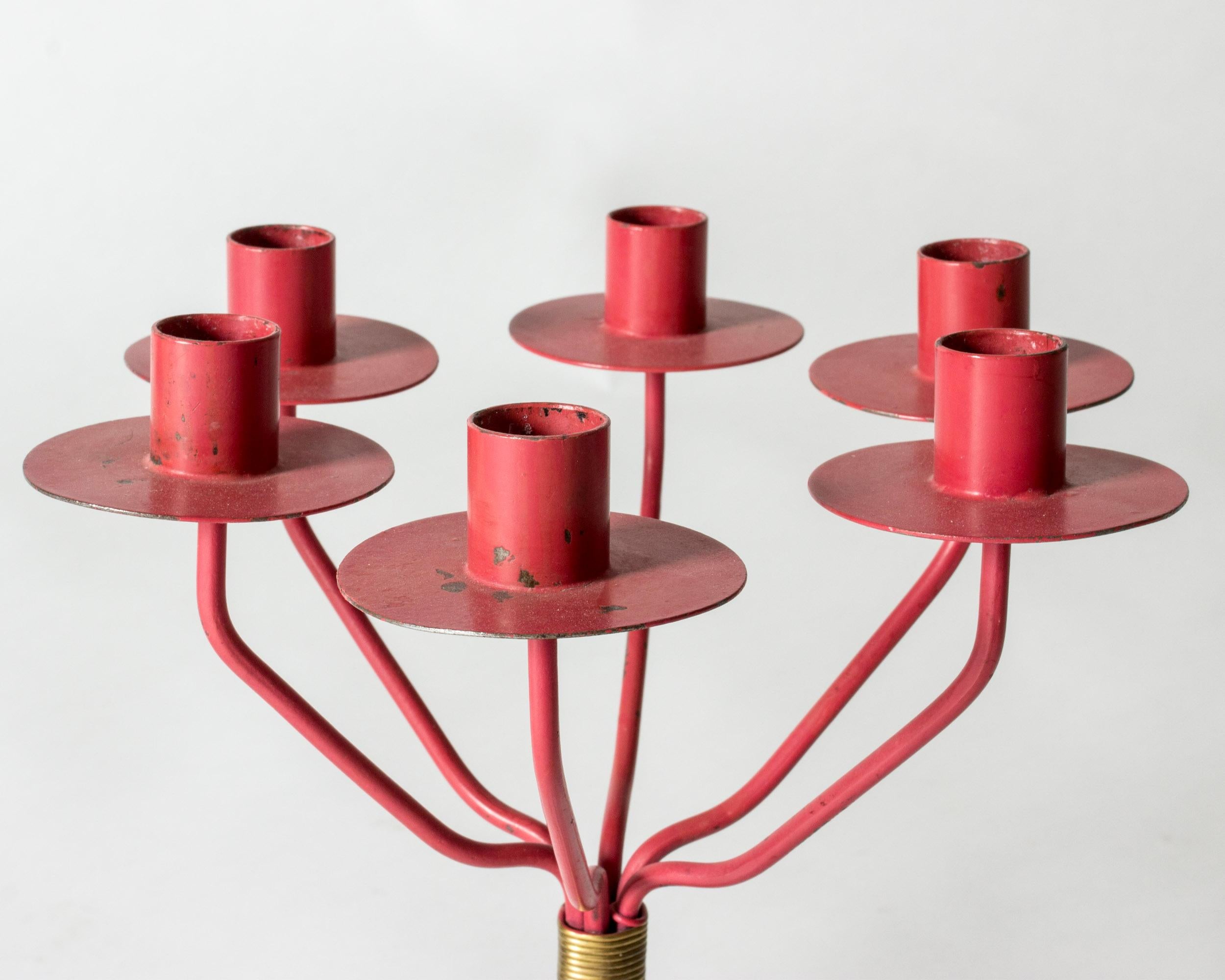Métal Rare candélabres en métal moderne scandinave de Hans-Agne Jakobsson, années 1950 en vente