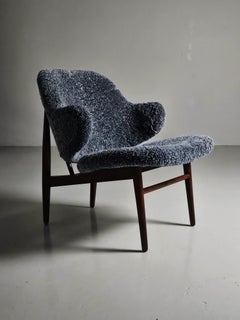Rara sedia a conchiglia The Modern Scandinavian di Ib Kofod-Larsen, Danimarca, anni '50