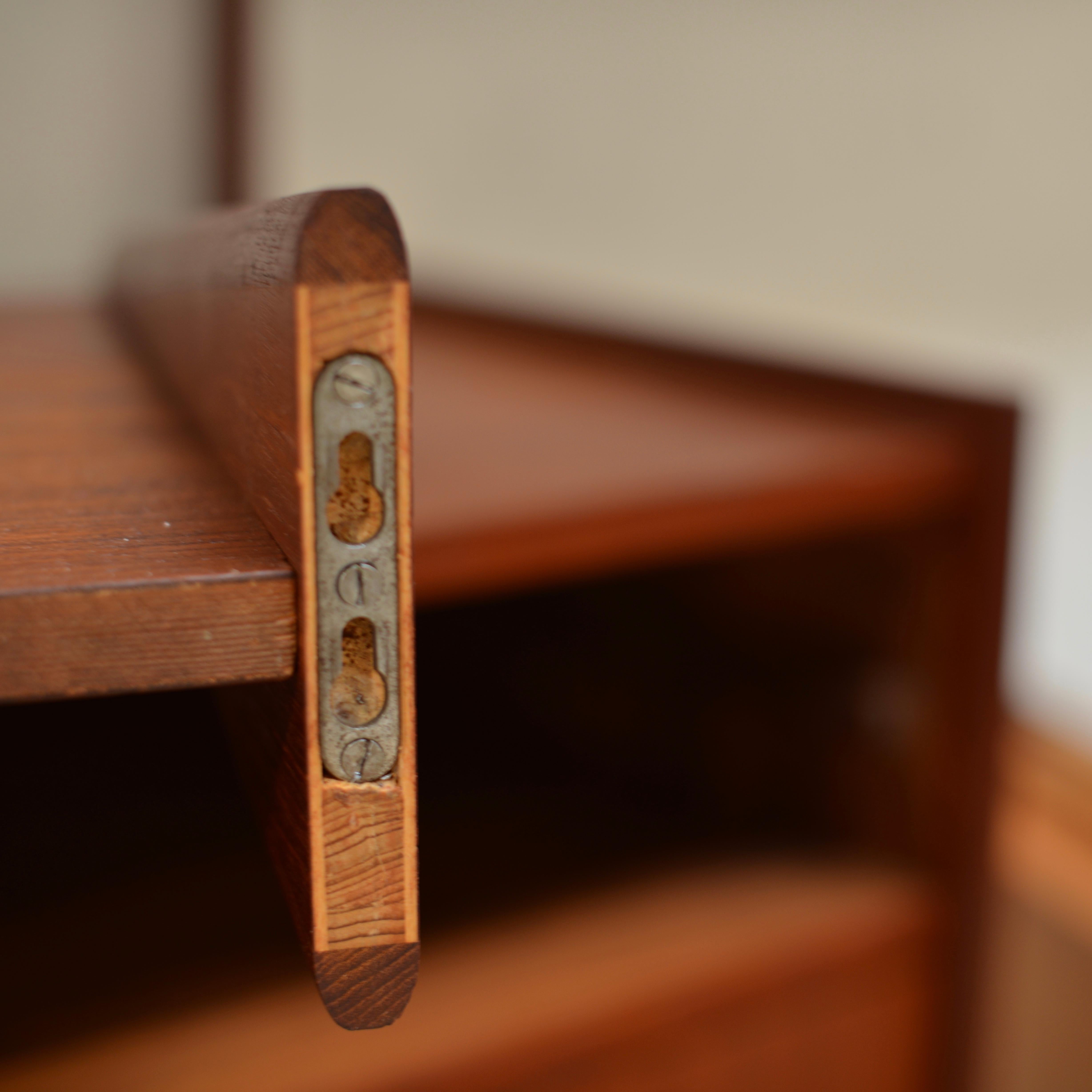 Rare Scandinavian Modern Teak Wall Unit 7