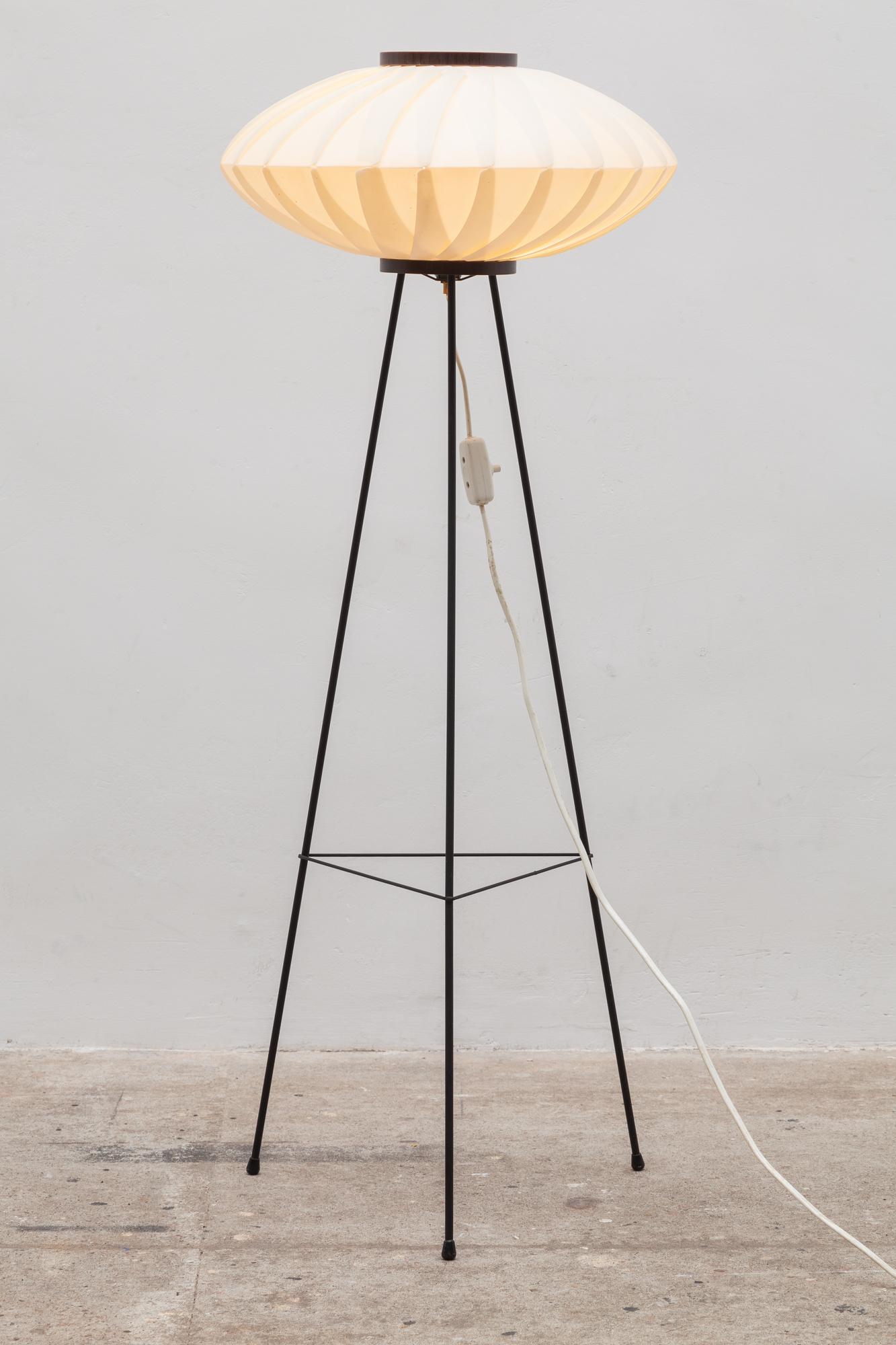 Mid-Century Modern Rare Scandinavian Tripod Floor Lamp