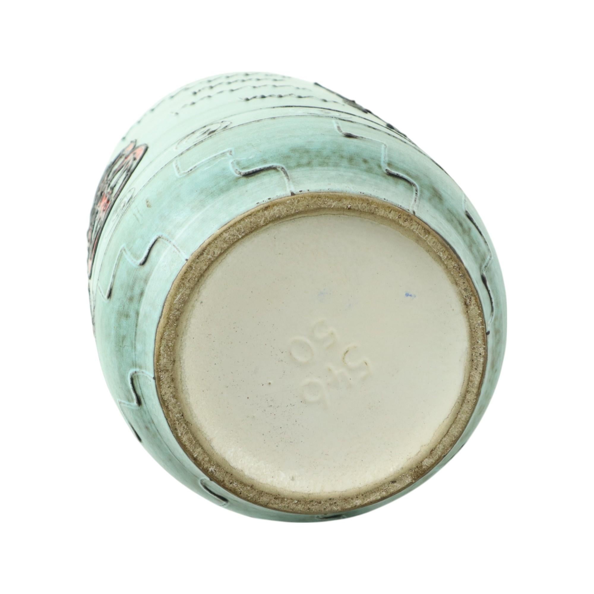 Raro vaso Scheurich XL Germania Ovest Cavallo Carro 546-50 in vendita 3