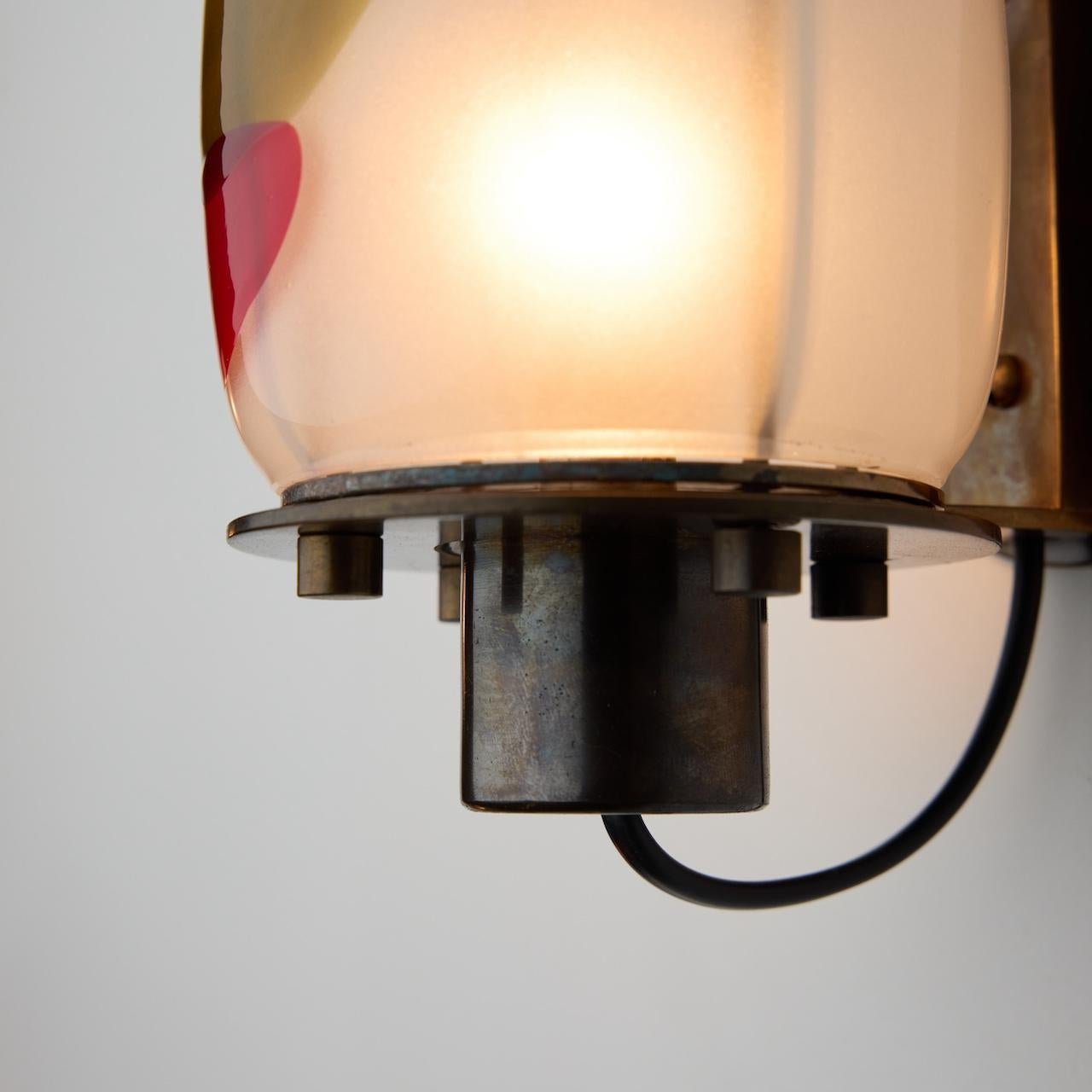 Etched Two Rare Sconces by Paolo Venini For Sale