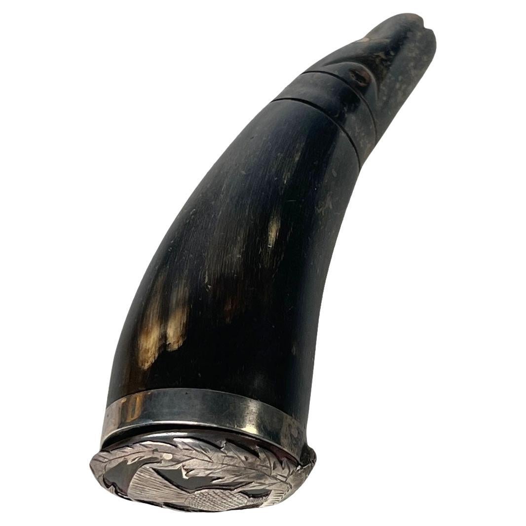 Rare Scottish Horn Snuff Mill