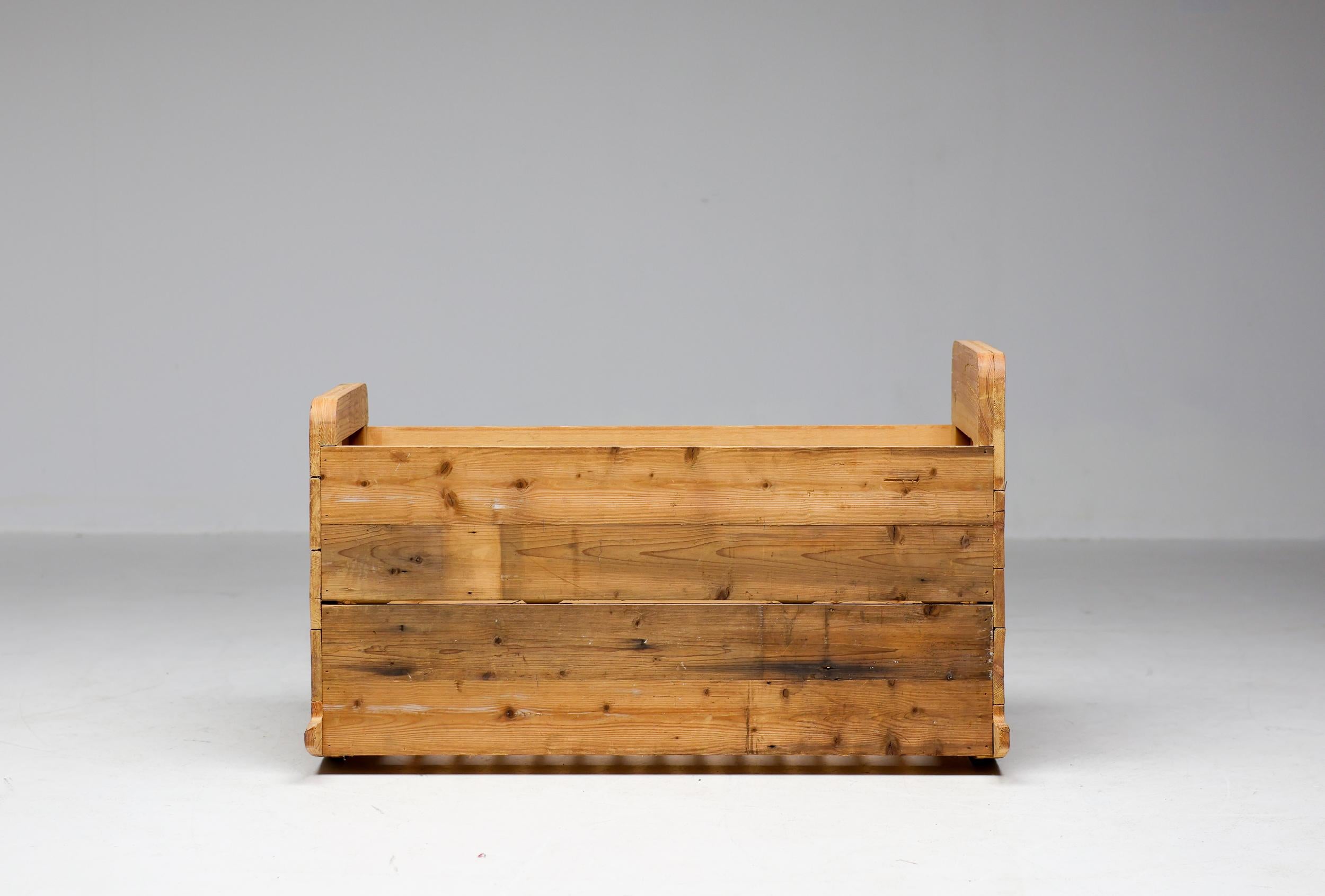 Contemporary Rare Scrapwood Rocking Cot by Piet Hein Eek  For Sale
