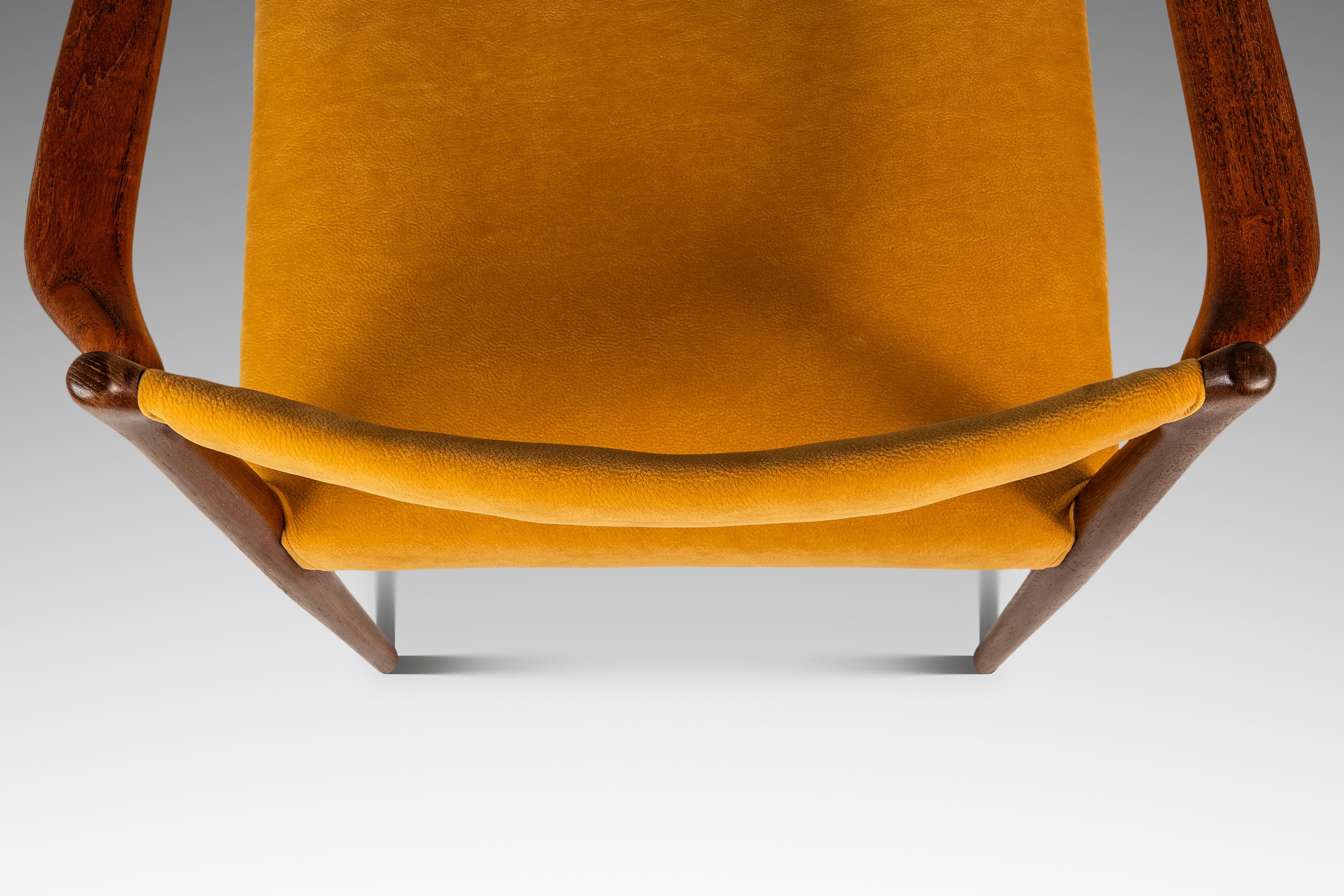 RARE Sculpted Armchair, Helge Vestergaard Jensen, Peder Pederse, Denmark, 1960s in vendita 5